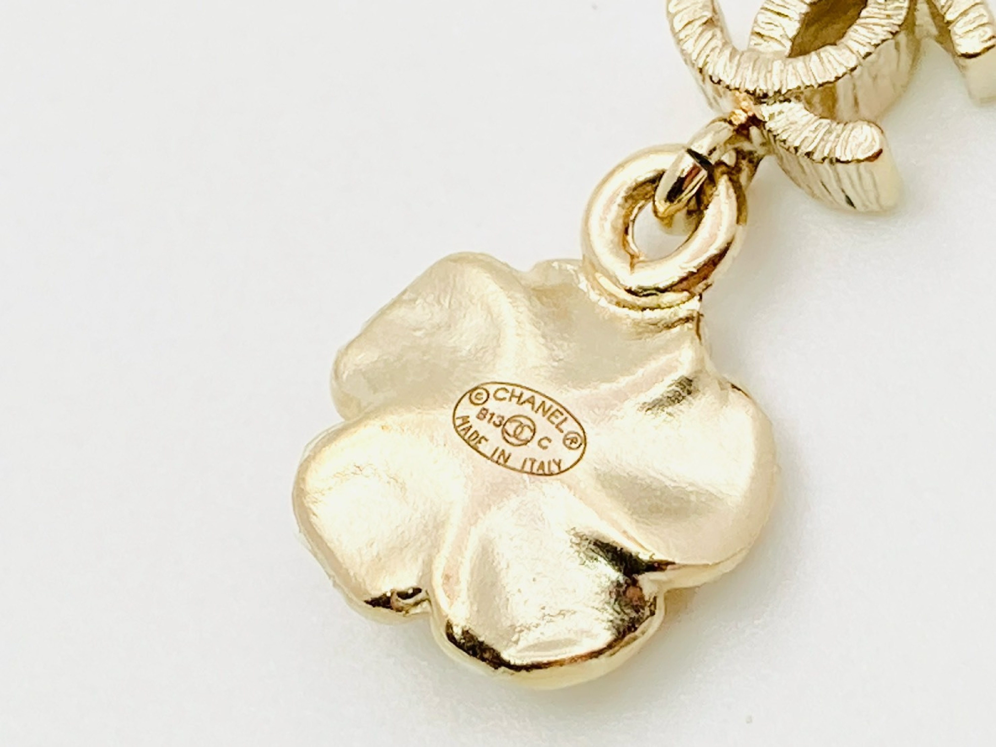 Coco Mark Camellia Swing Earrings B13C — view 3