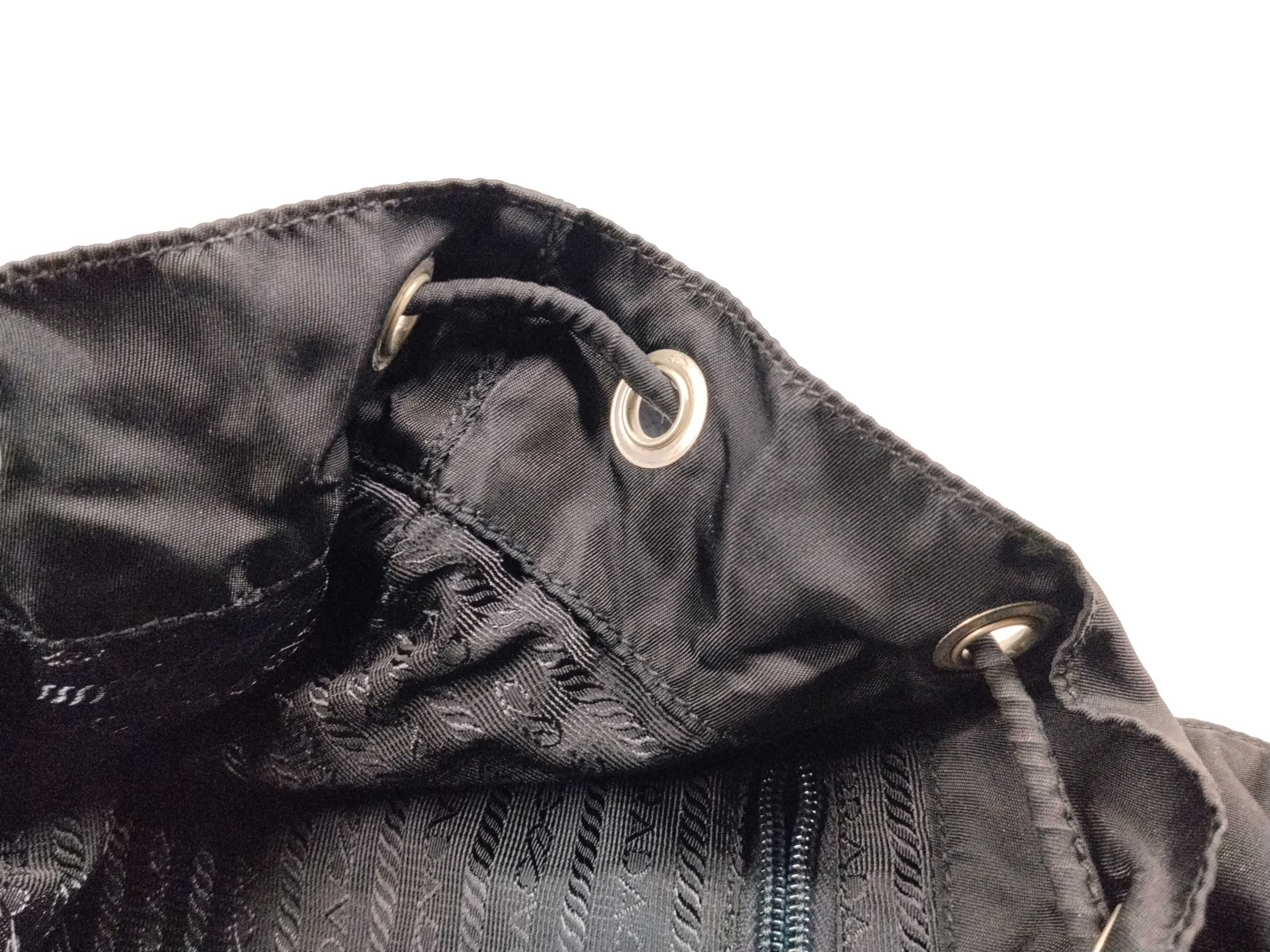 Nylon Backpack with Card Holder, Black Backpack — view 11