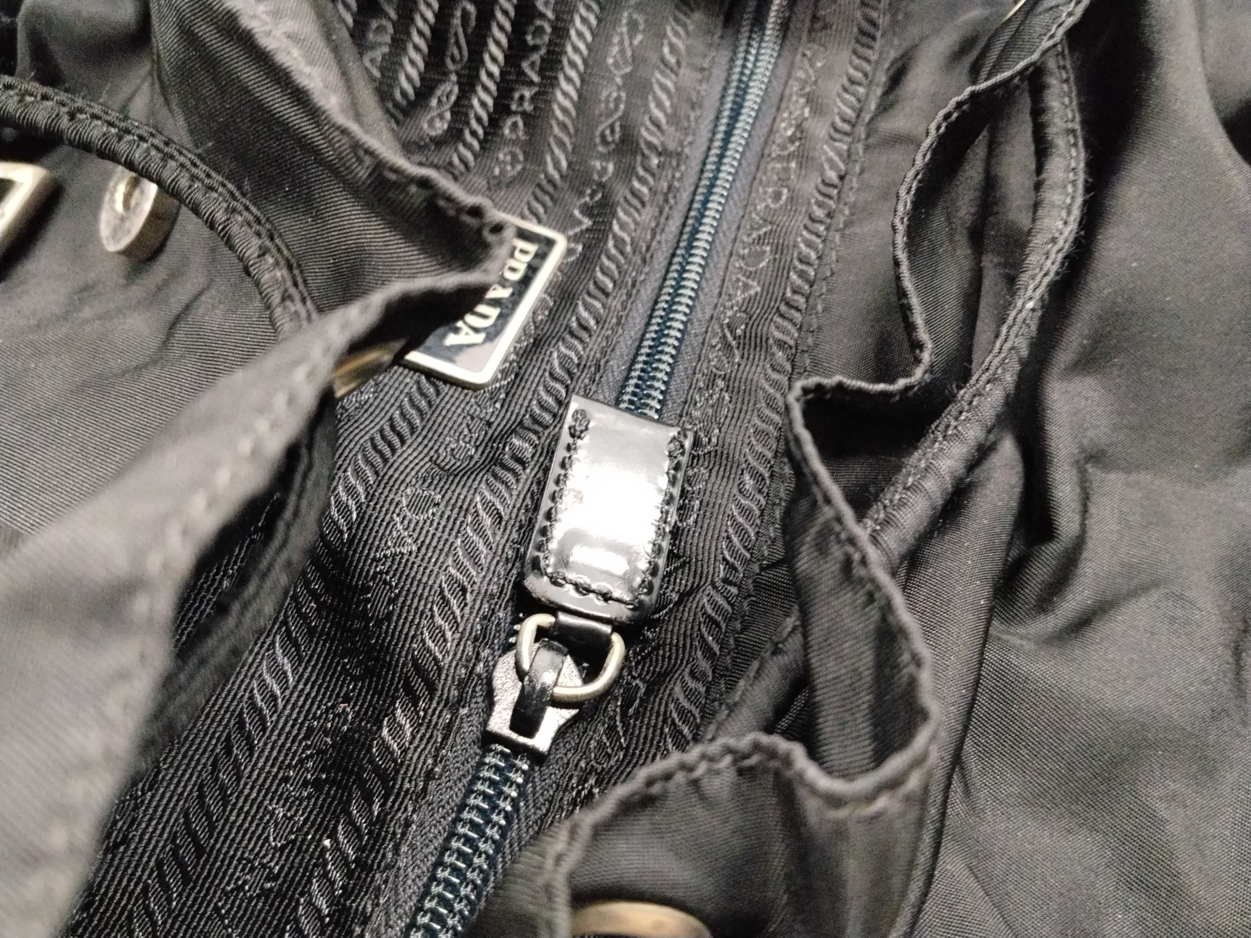 Nylon Backpack with Card Holder, Black Backpack — view 12
