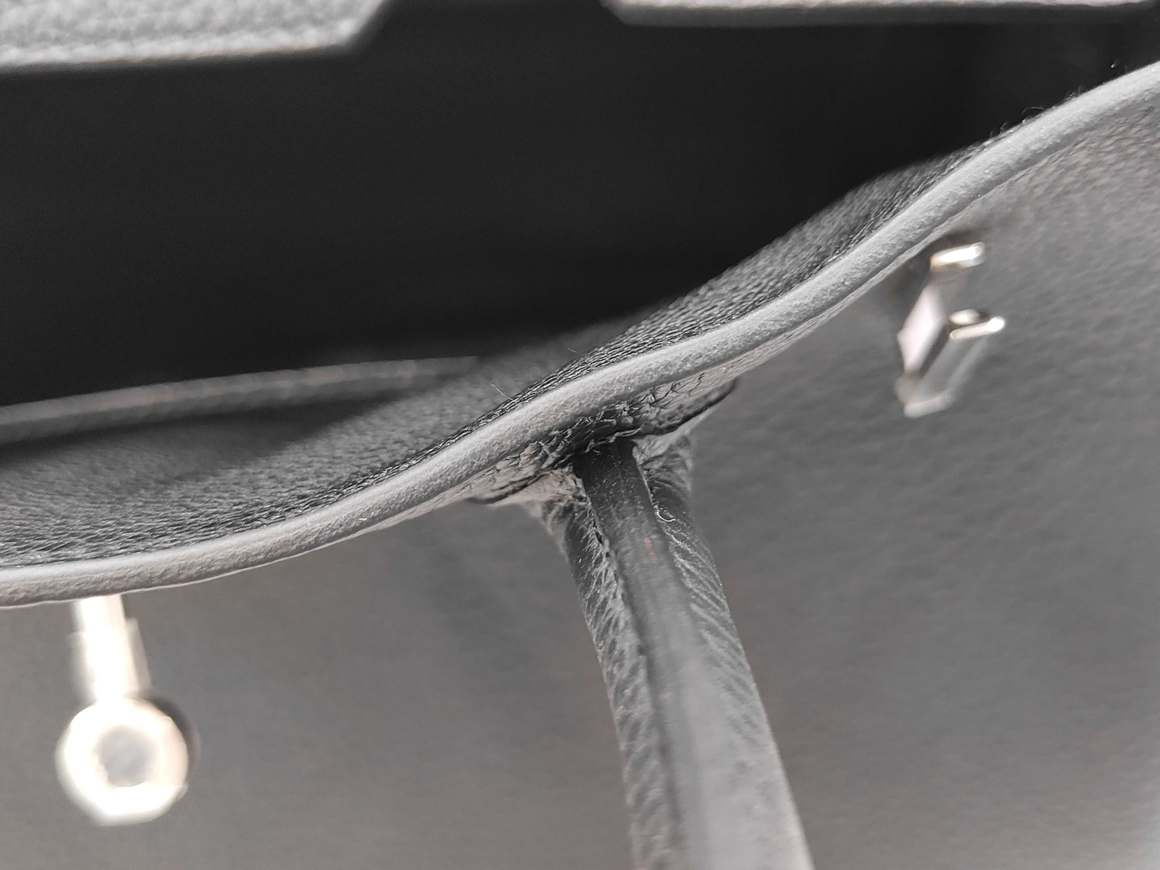 Birkin 30 Black Togo Leather Silver Hardware G Stamp Handbag — view 12