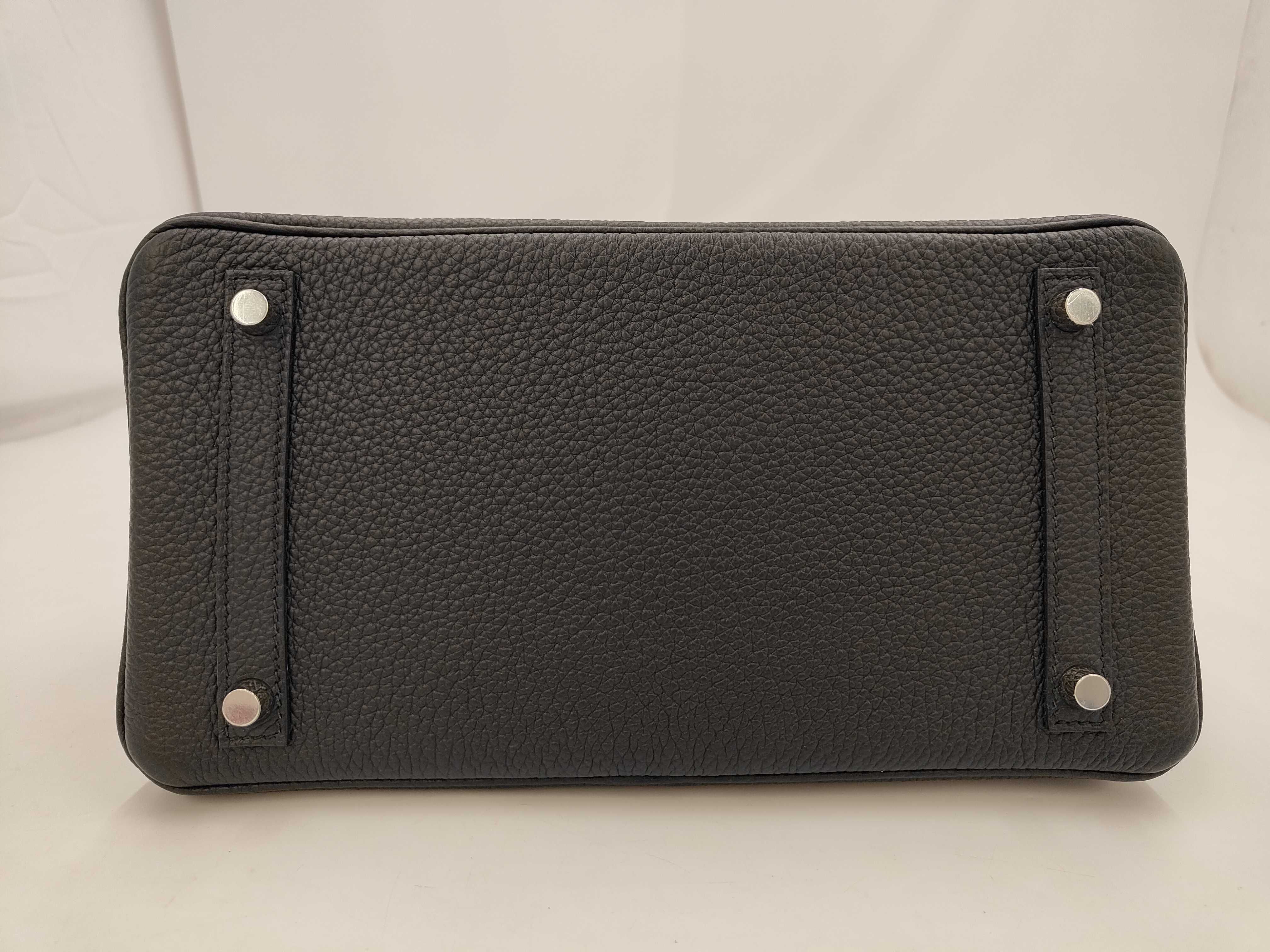 Birkin 30 Black Togo Leather Silver Hardware G Stamp Handbag — view 4