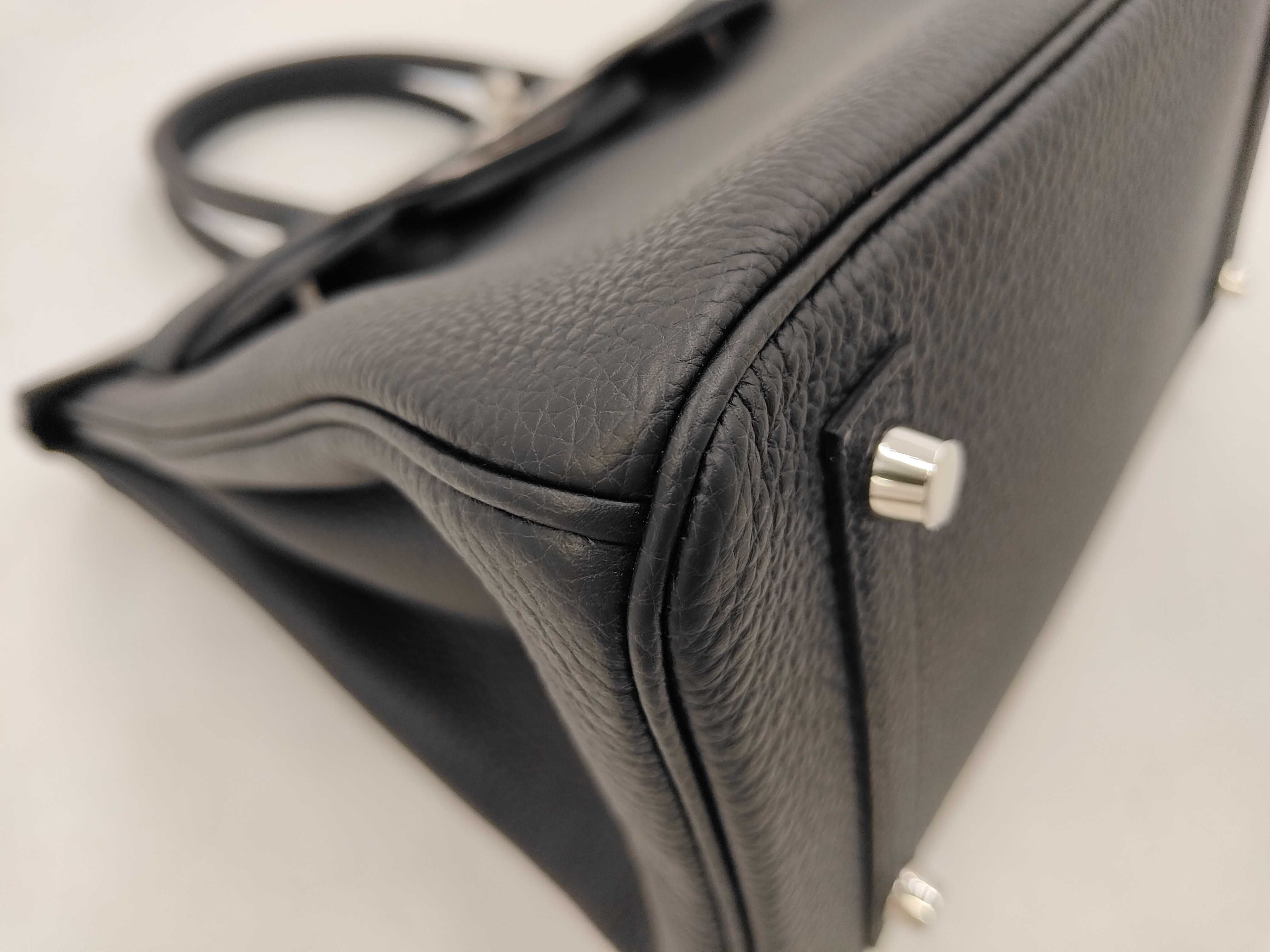 Birkin 30 Black Togo Leather Silver Hardware G Stamp Handbag — view 5