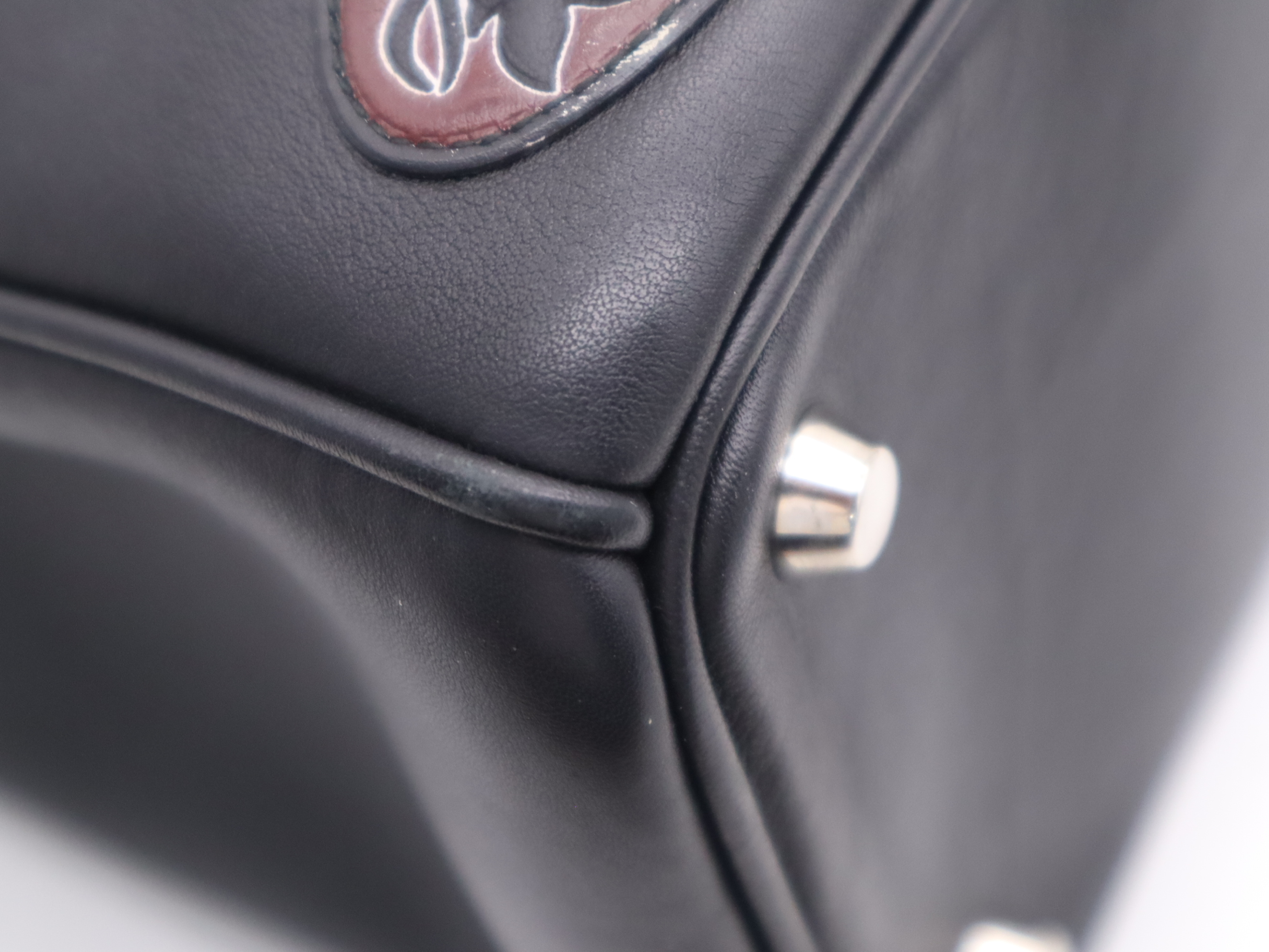 Leather Paradise Diorissimo 2-Way Bag, Black, Silver Hardware, with Shoulder Strap, Handbag — view 11