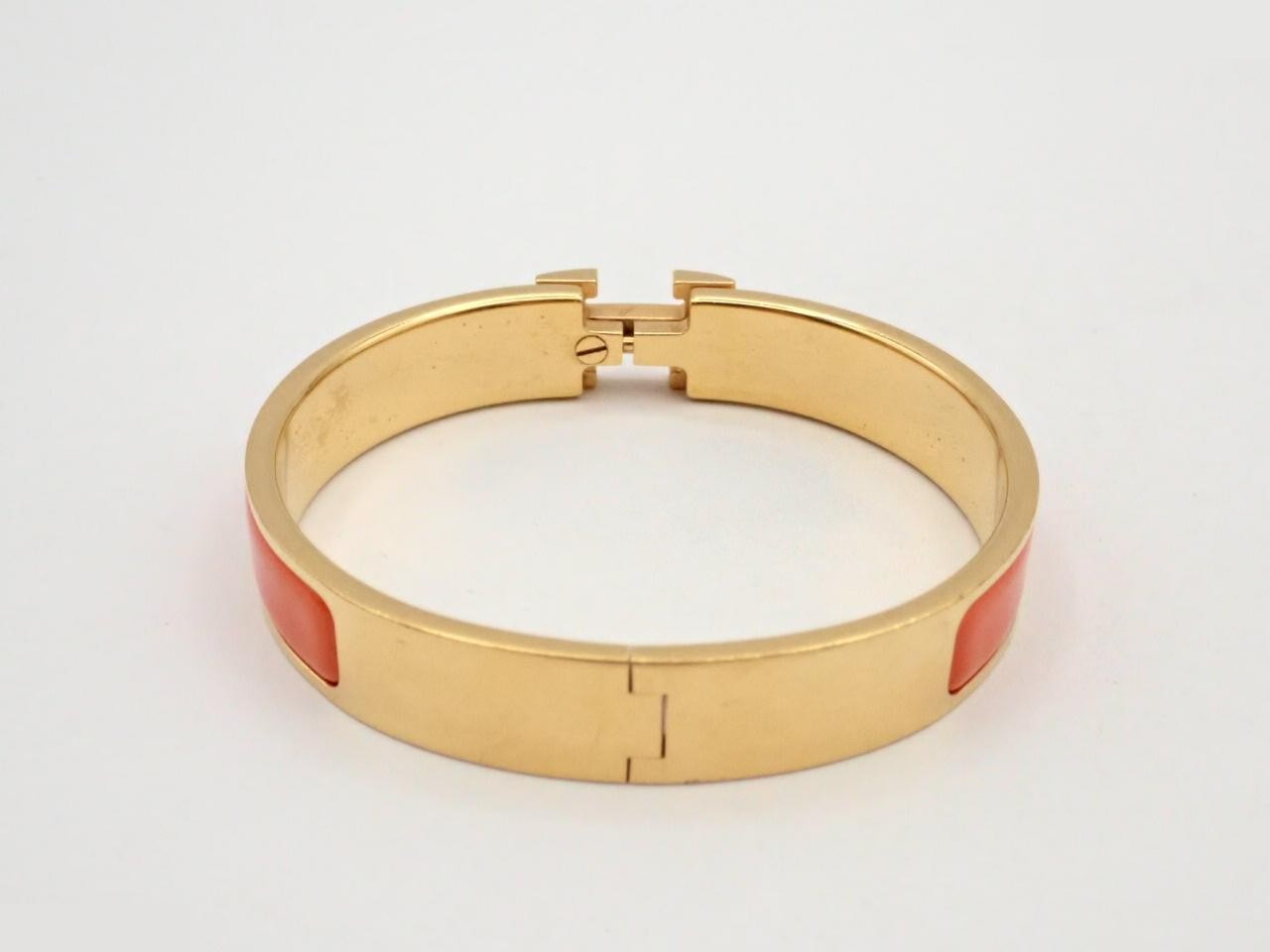 Bracelet, "Click H", Orange, Wrist circumference approx. 17cm — view 2