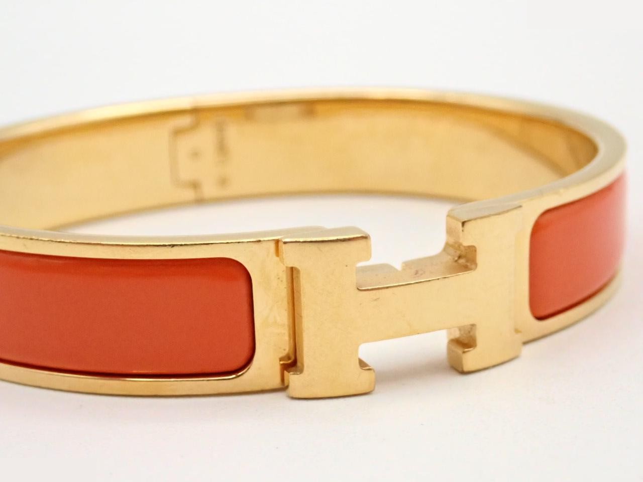 Bracelet, "Click H", Orange, Wrist circumference approx. 17cm — view 3