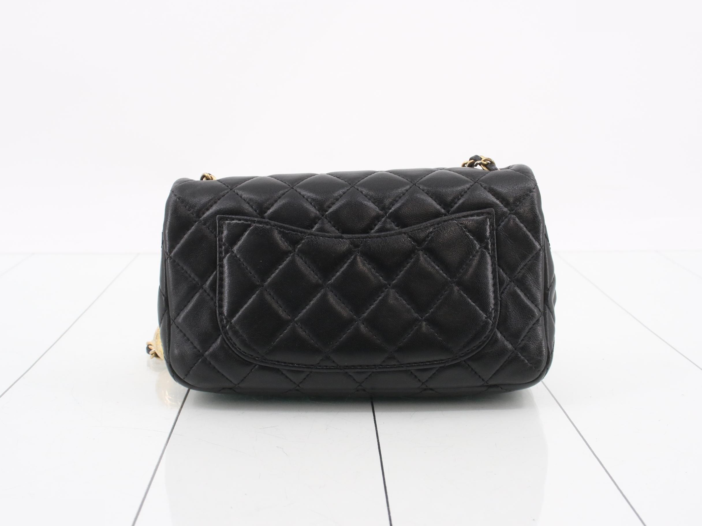 Matelassé Lambskin Chain Shoulder Bag — view 2