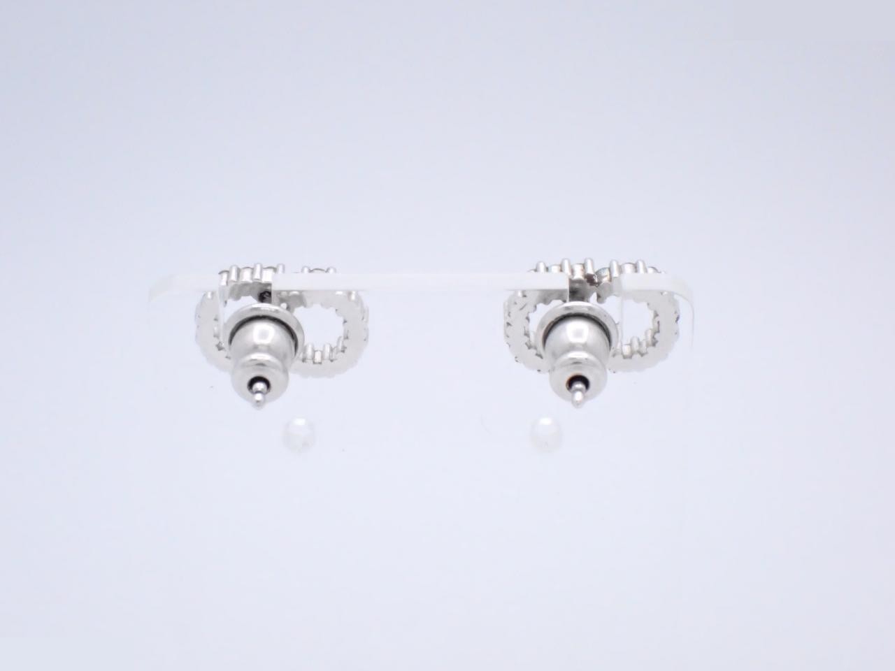 Silver earrings — view 2