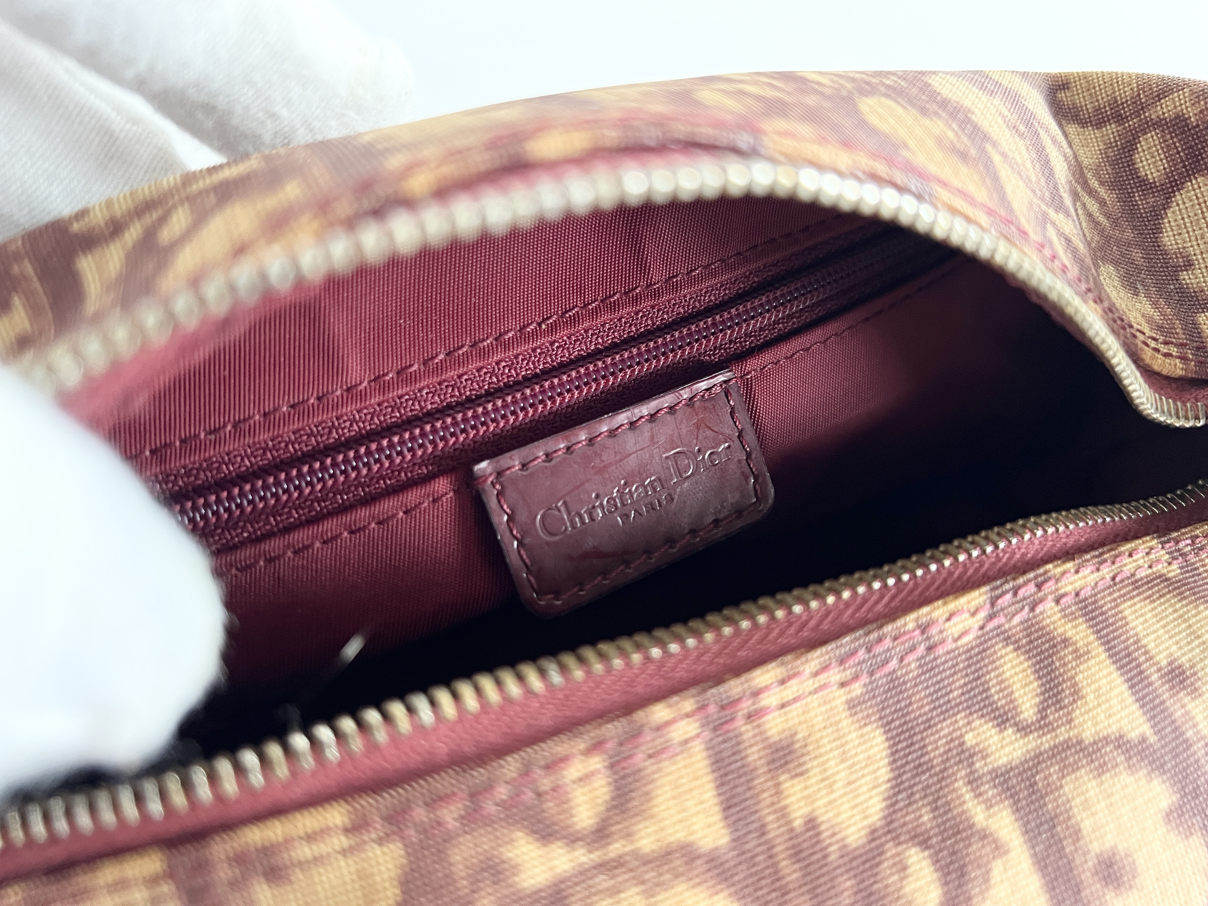 Trotter Oblique Leather Accessory Pouch Handbag — view 6