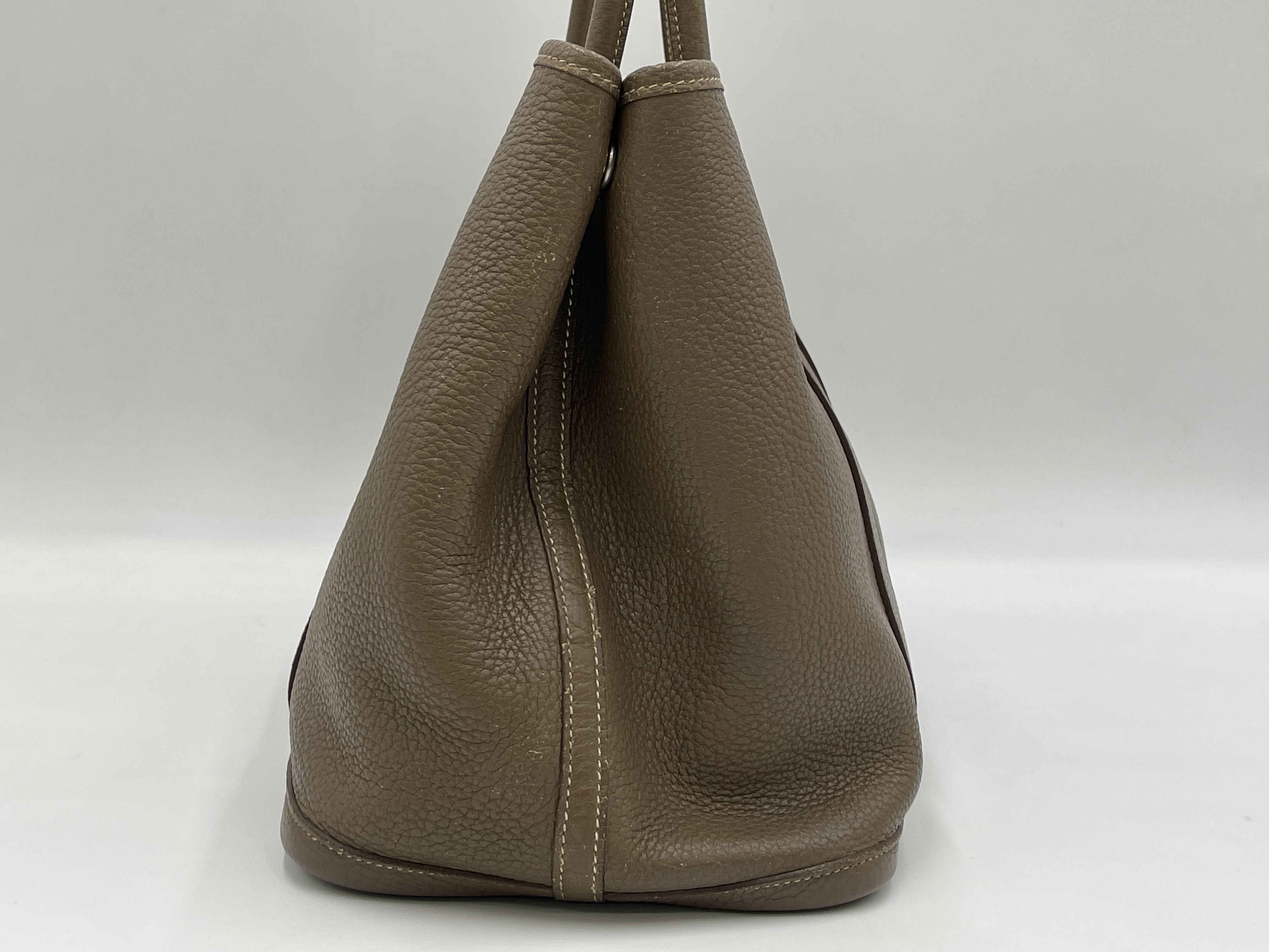 Garden Party 36 PM Negonda Etoupe Tote Bag with Silver Hardware and T Stamp — view 4