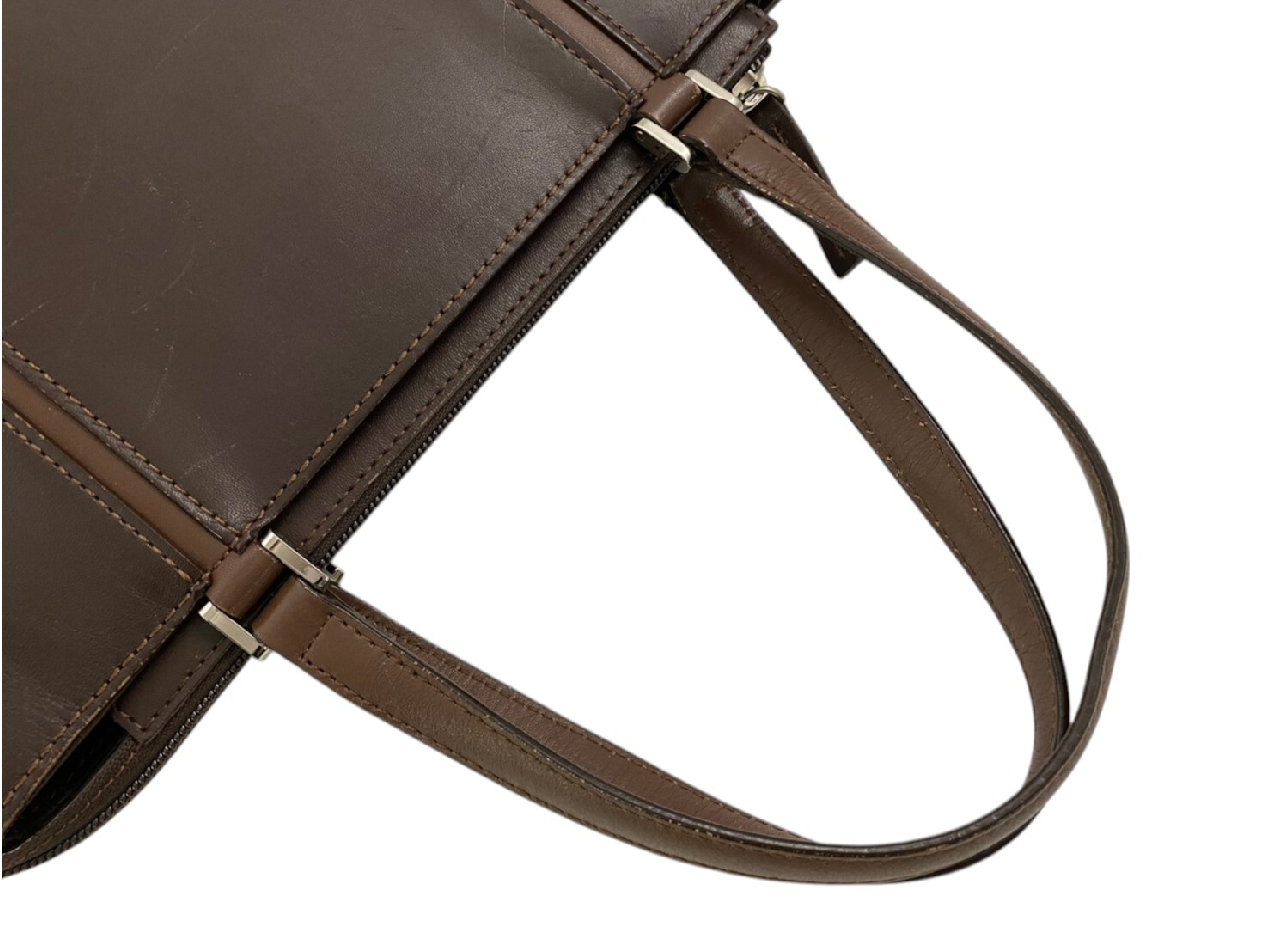 Nova Check Leather Handbag — view 6