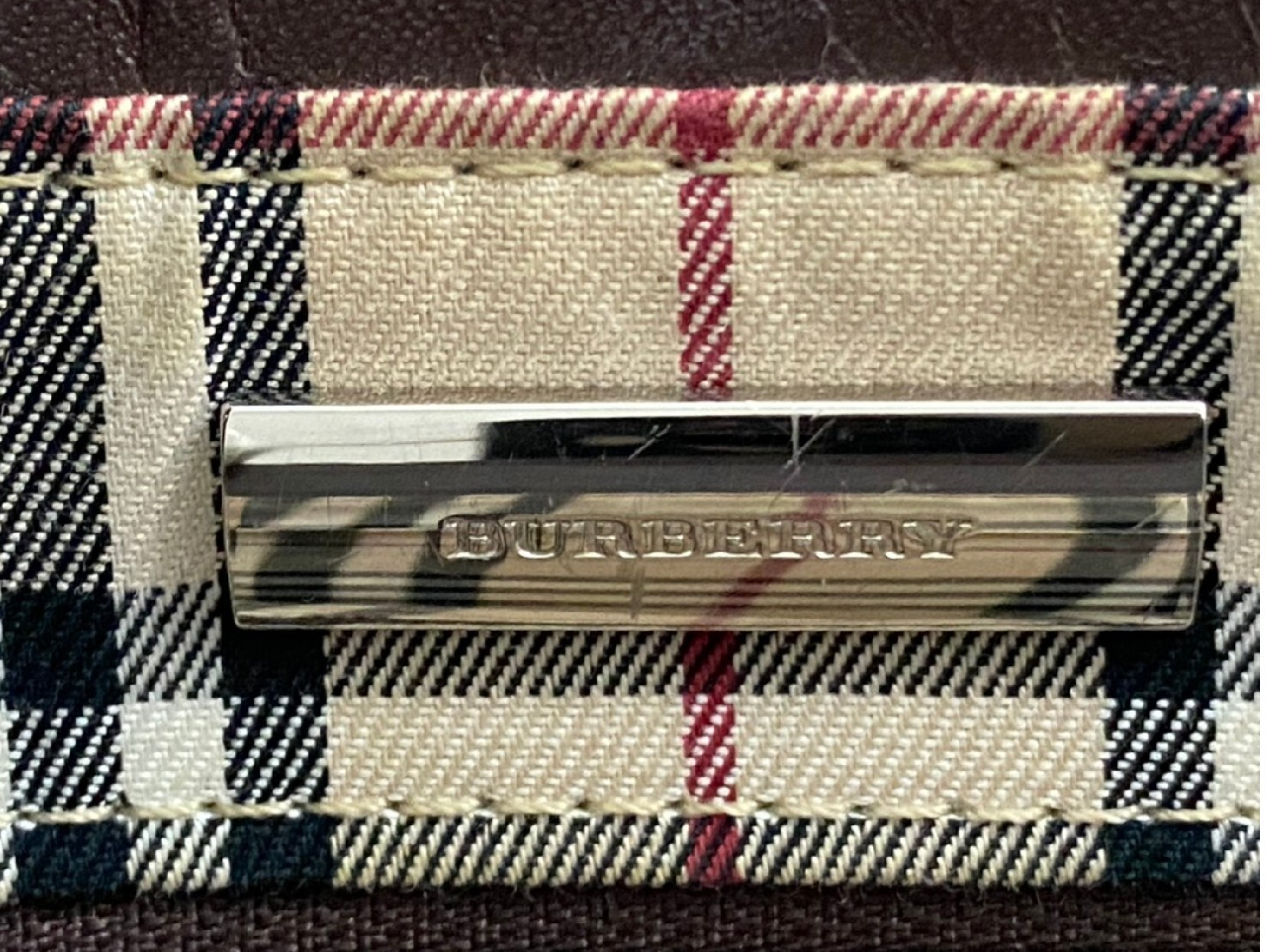 Nova Check Leather Handbag — view 8