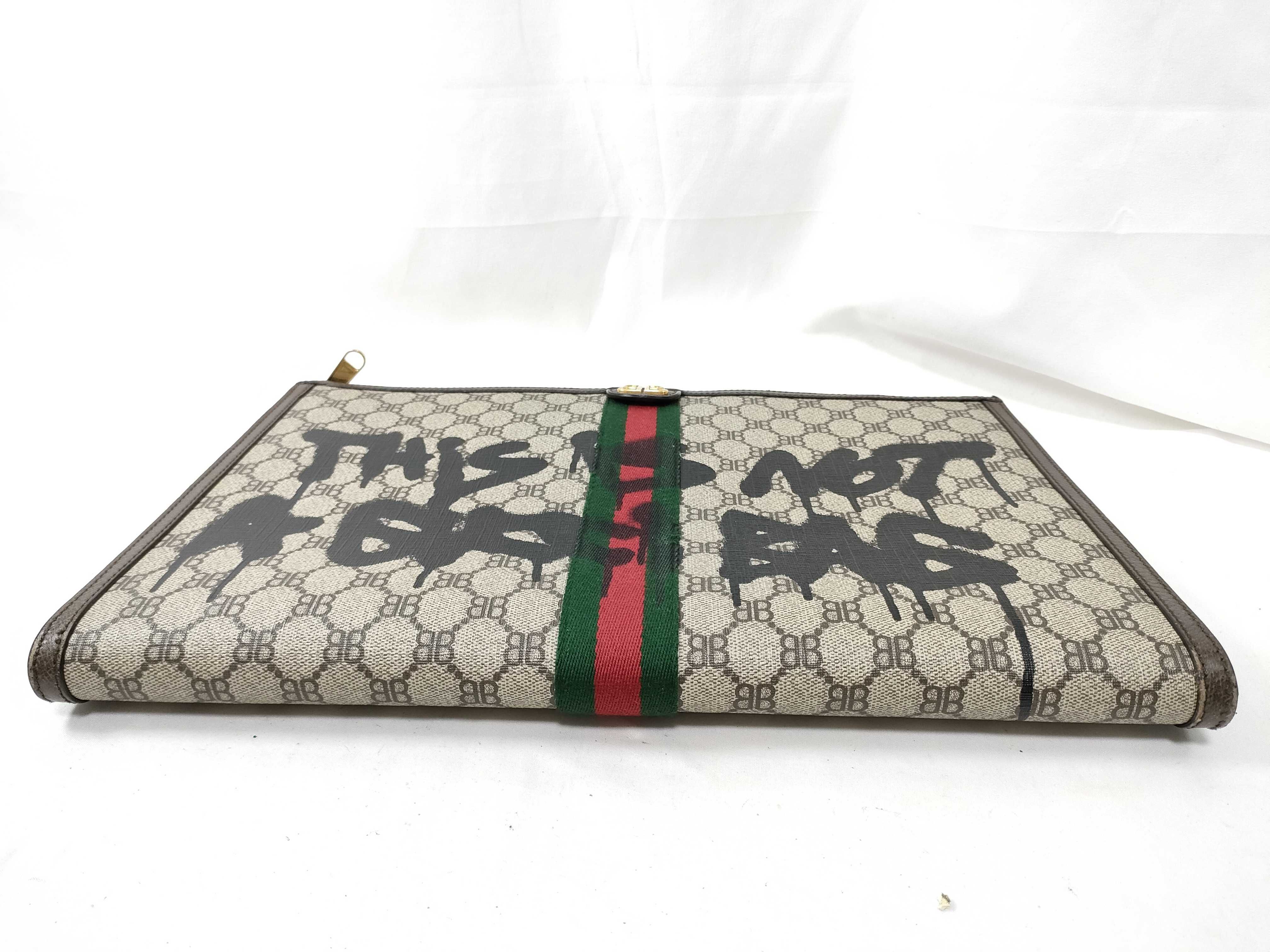Balenciaga PVC Hacker Clutch Bag — view 3