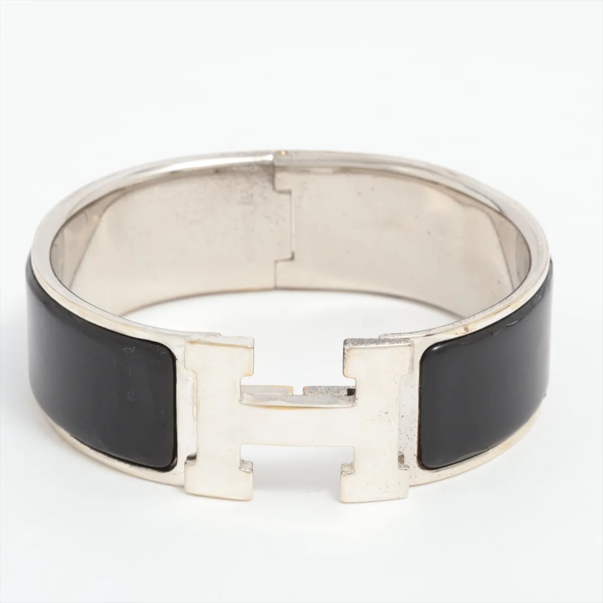 Click H Bangle Large Bangle GP Black x Silver