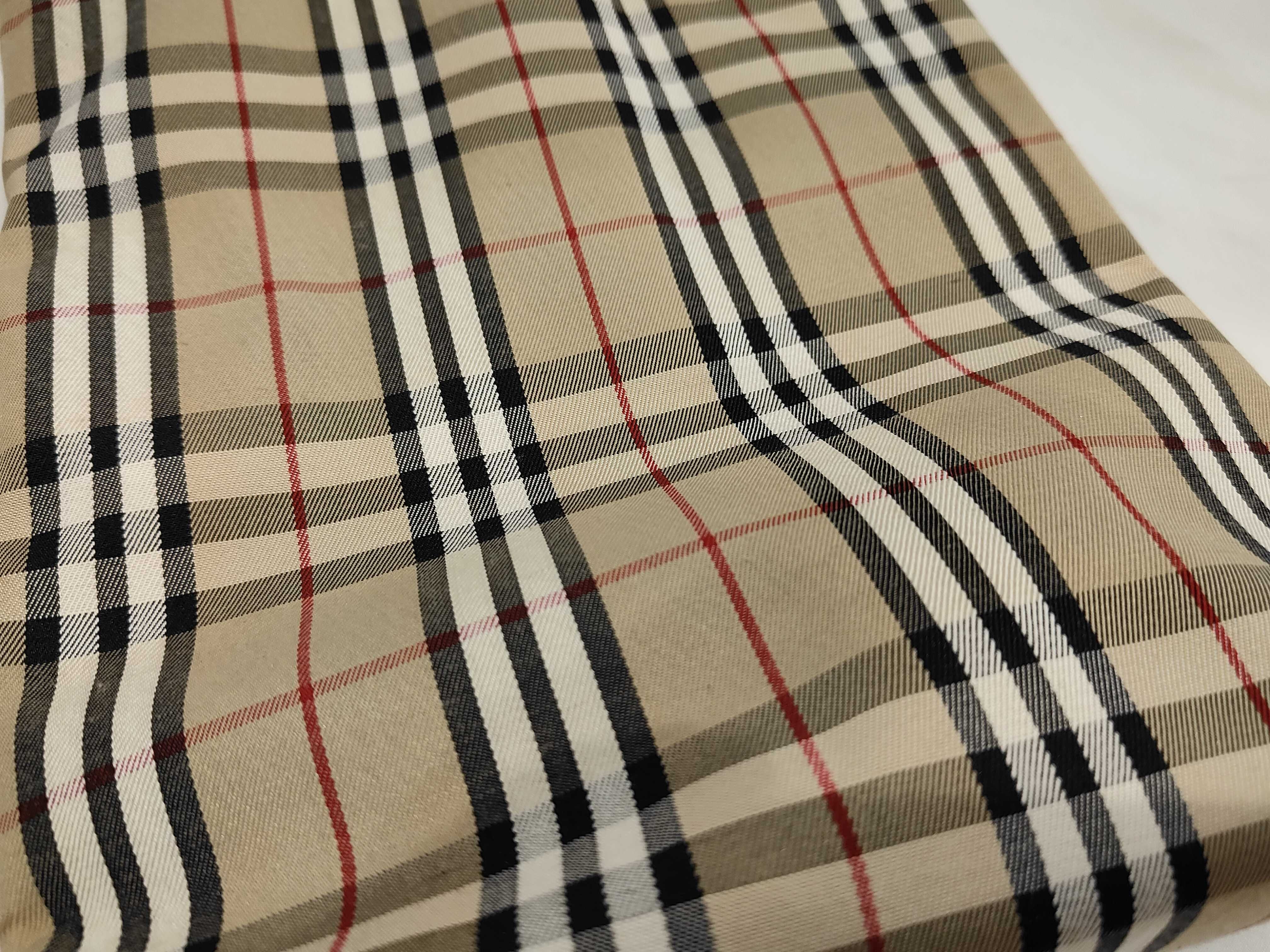 Nova Check Canvas x Leather Tote Bag — view 11