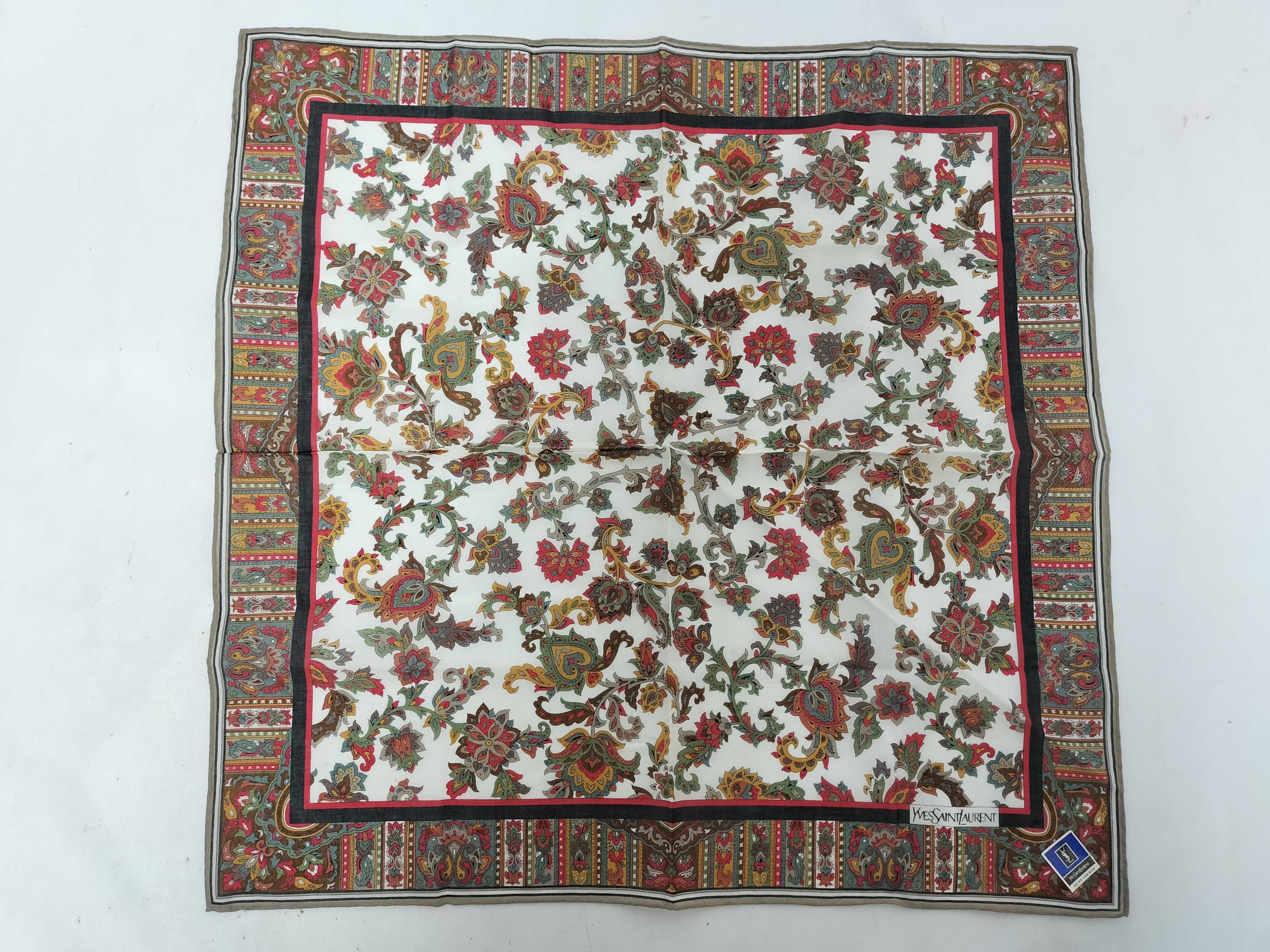 Handkerchief Scarf with Sticker Flower Other Accessories
