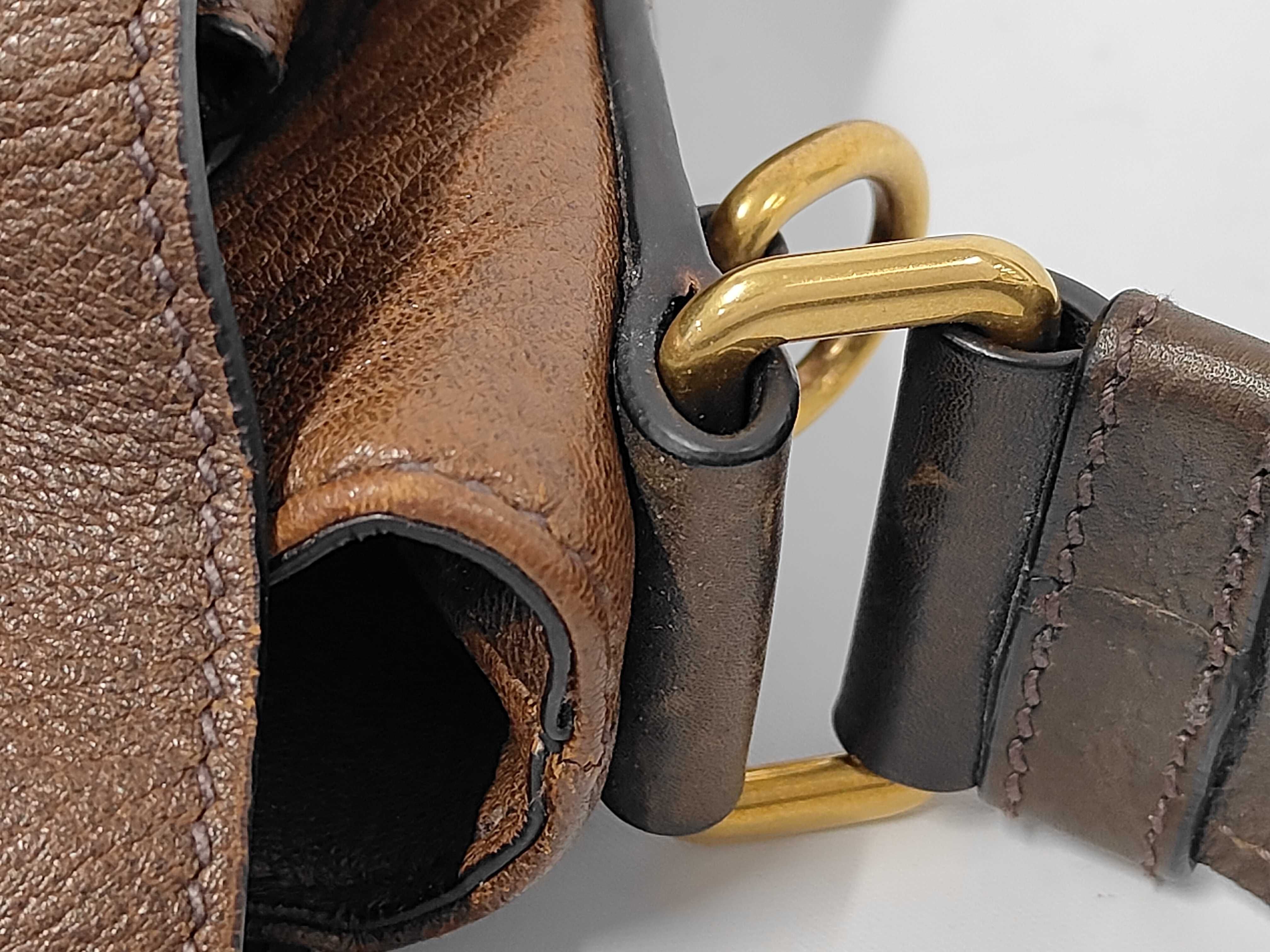 Leather Saffiano Messenger Bag Shoulder Bag — view 5