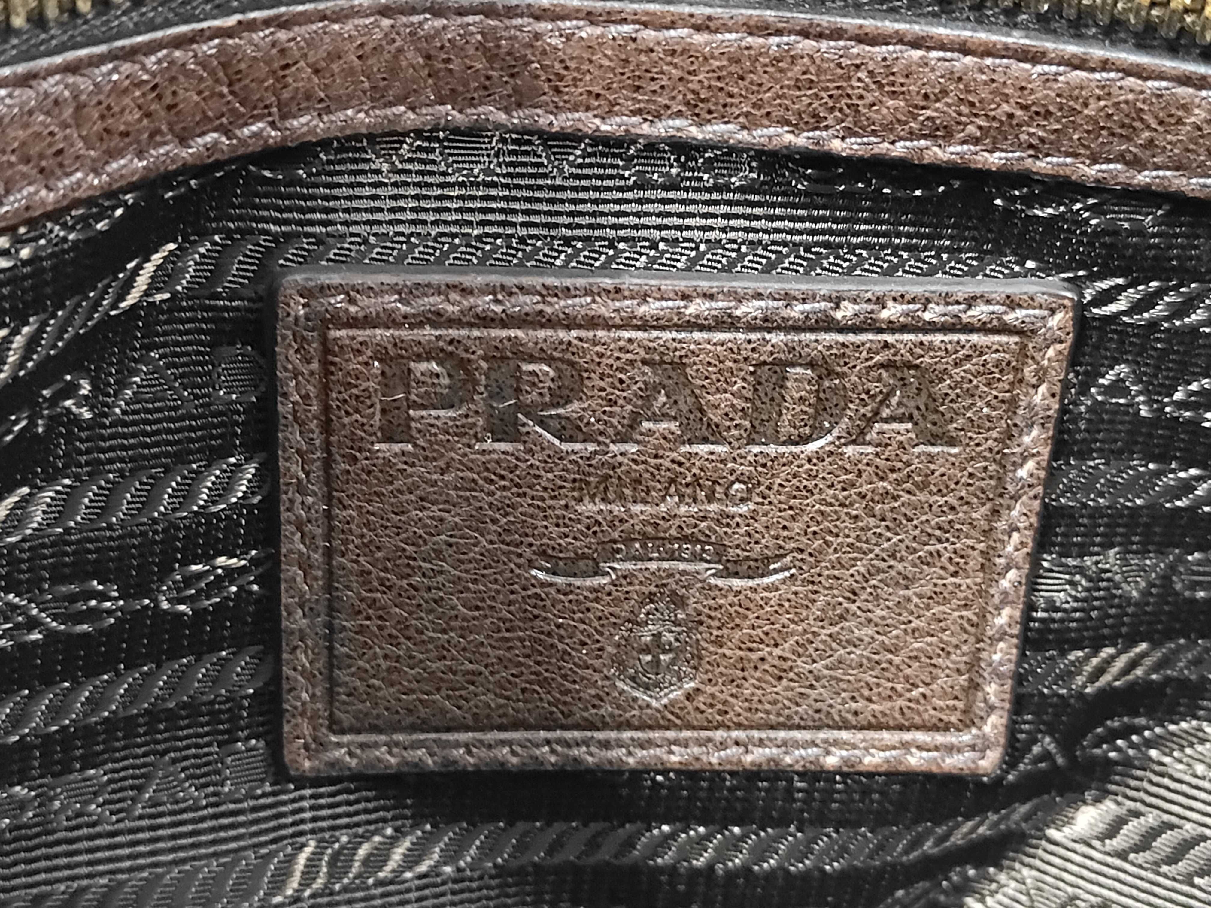 Leather Saffiano Messenger Bag Shoulder Bag — view 9