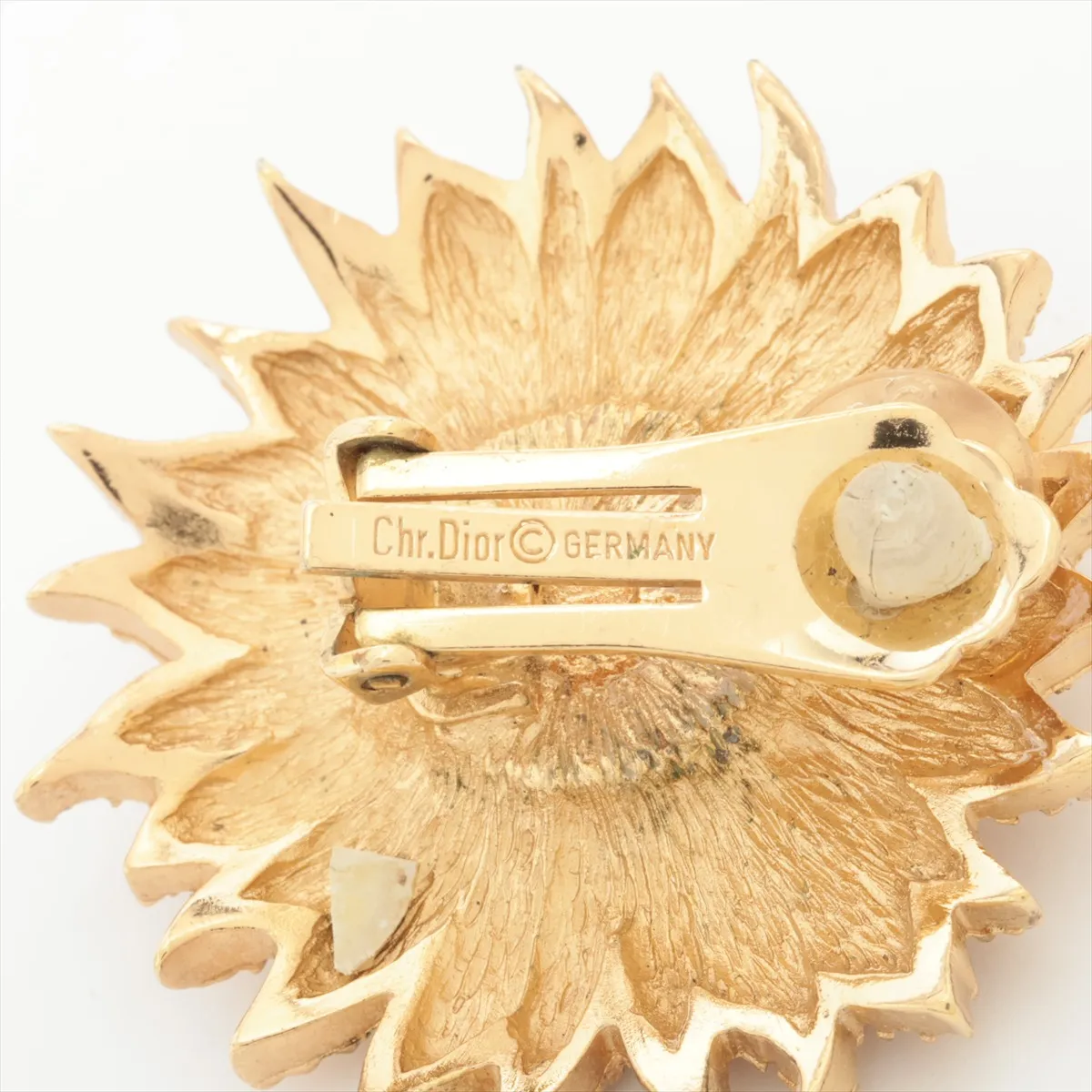 Earrings (Pair) GP x Rhinestone Gold — view 5