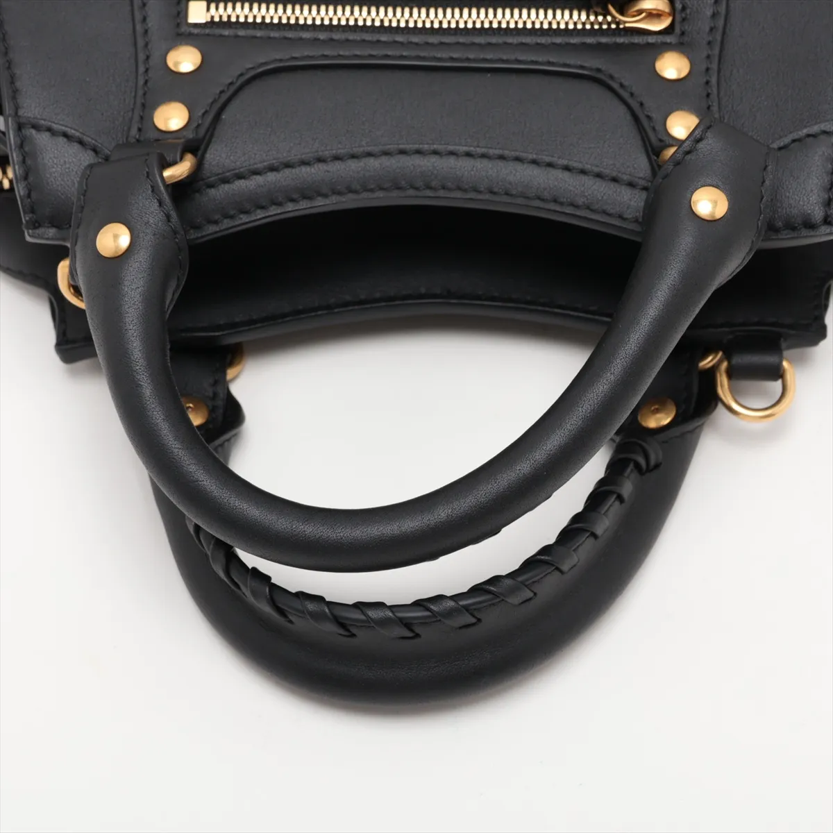 Mini Neo Classic City 638524 Leather 2-Way Handbag, Black — view 5