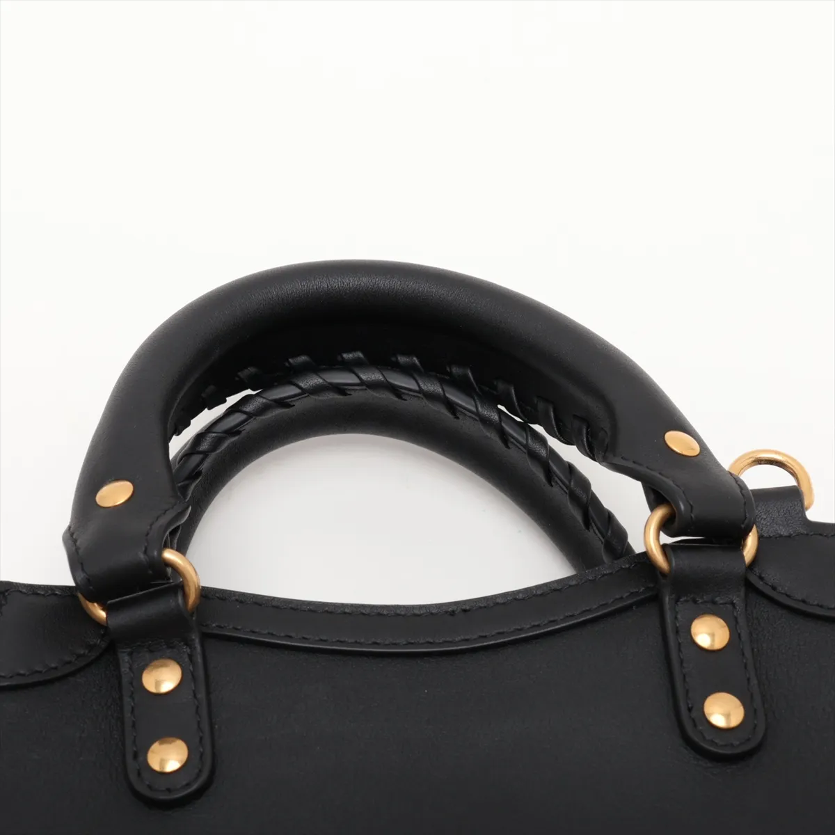 Mini Neo Classic City 638524 Leather 2-Way Handbag, Black — view 6