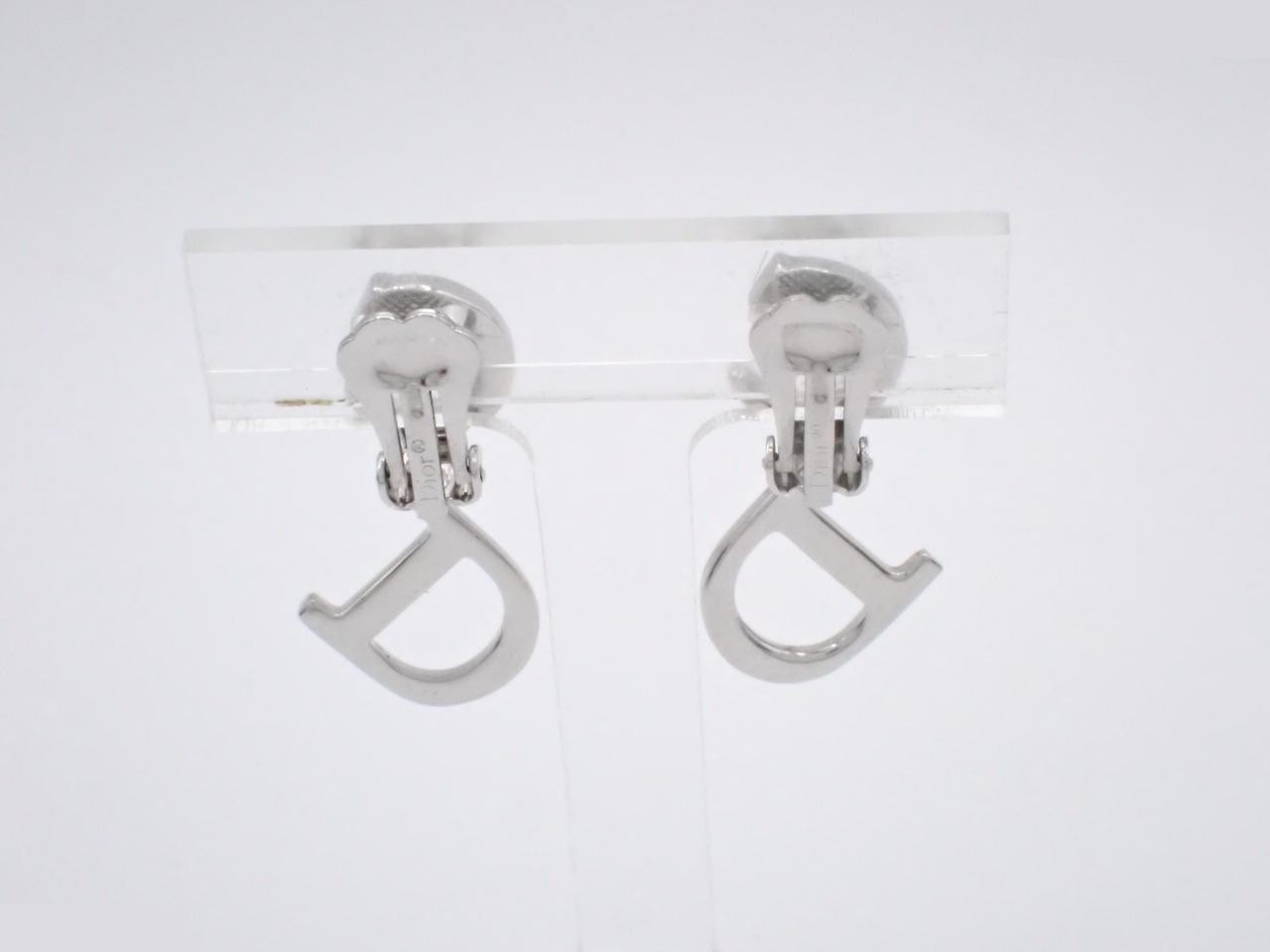 CD logo earrings — view 2
