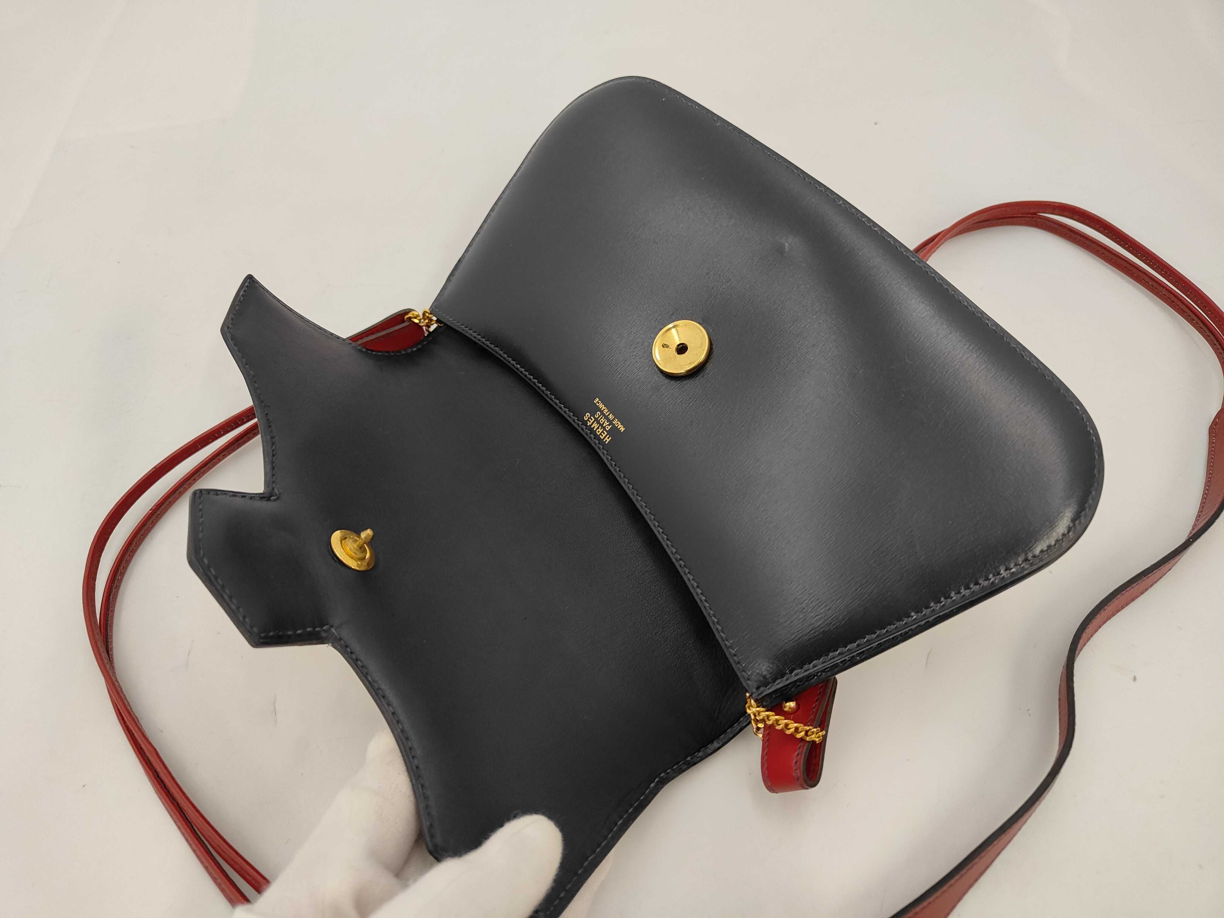 Vintage Box Calfskin Shoulder Clutch Bag O Stamp Shoulder Bag — view 8