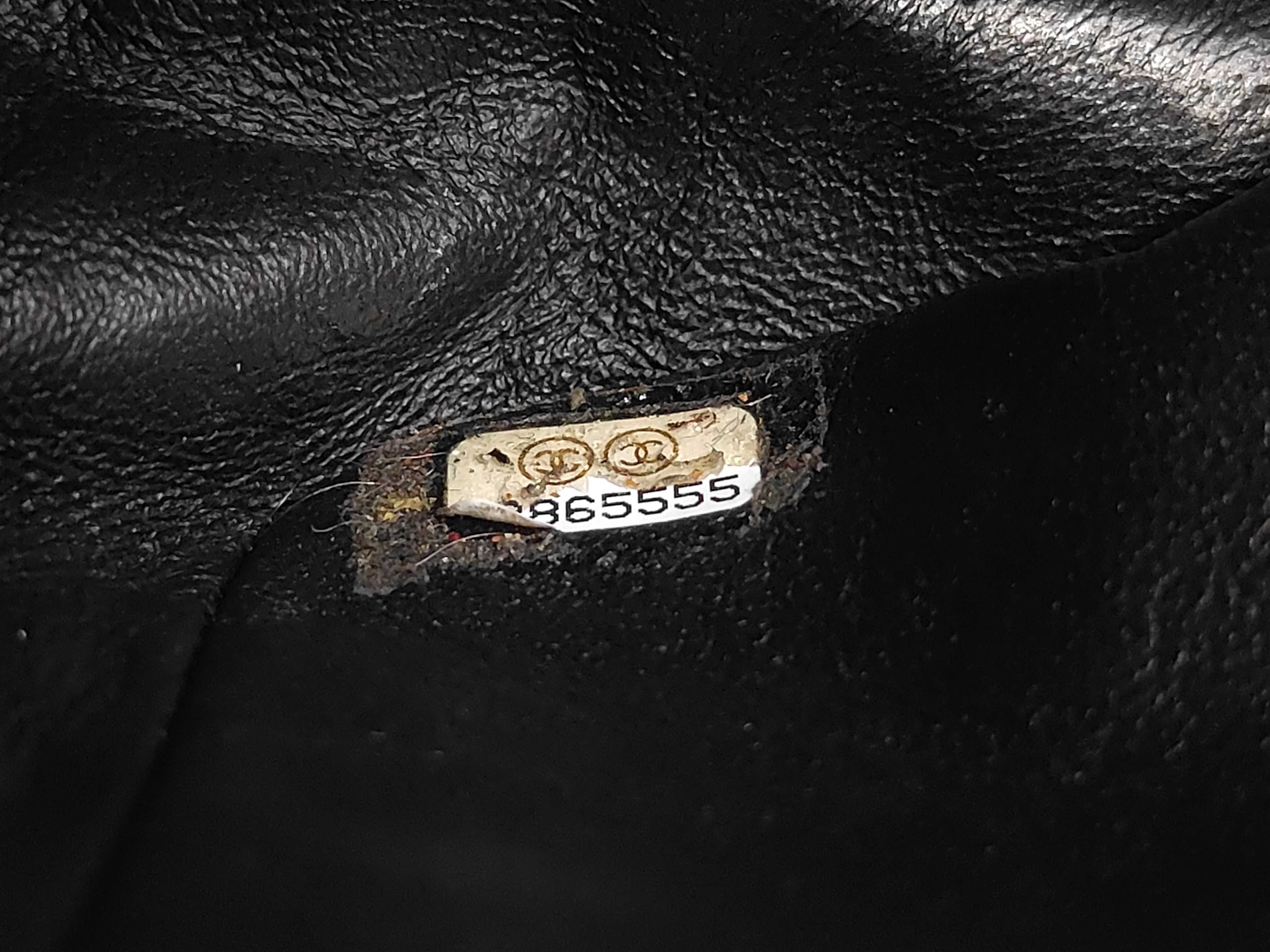 Matelassé Double Flap Chain Shoulder Bag 25, Caviar Leather, Black, with original seal, serial number in the 13 range, 13865555, Shoulder Bag — view 13