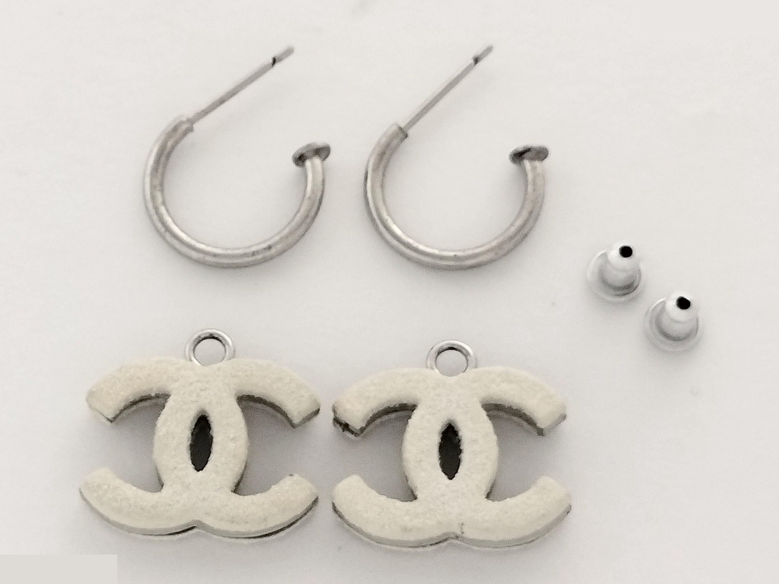 Coco Coral-Style Silver Earrings — view 2