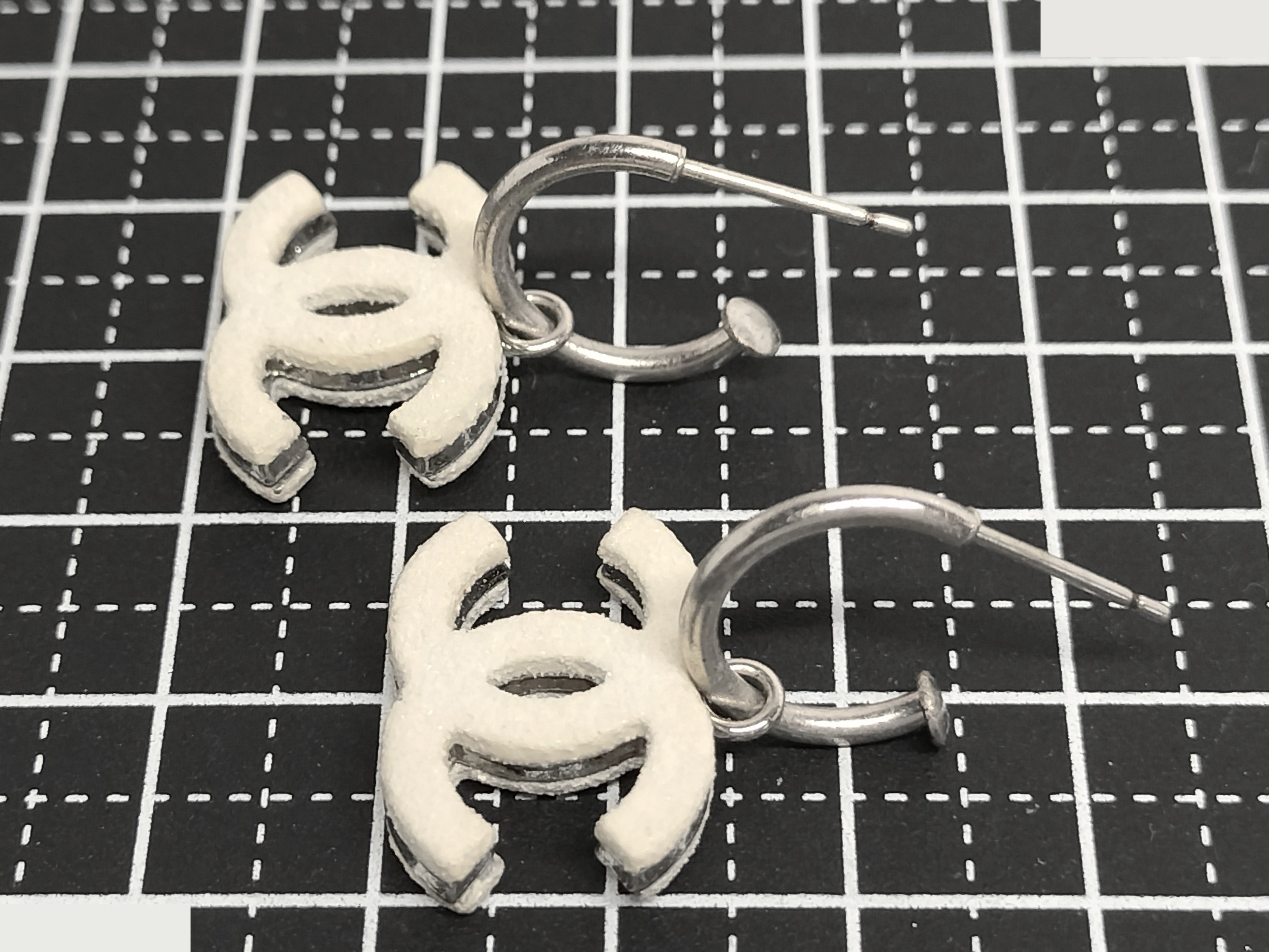 Coco Coral-Style Silver Earrings — view 4