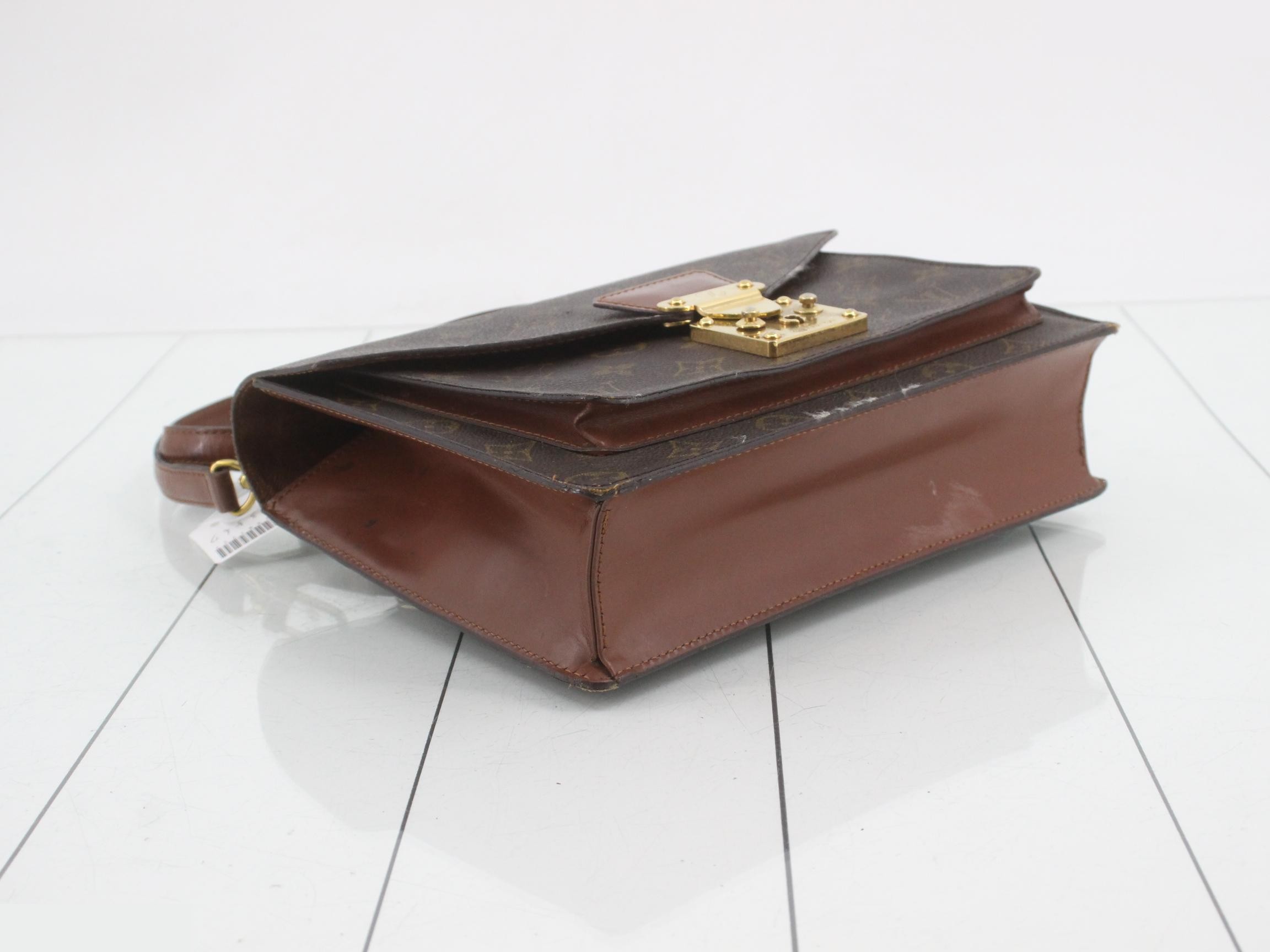 Monceau handbag with strap, Monogram, brown. — view 5