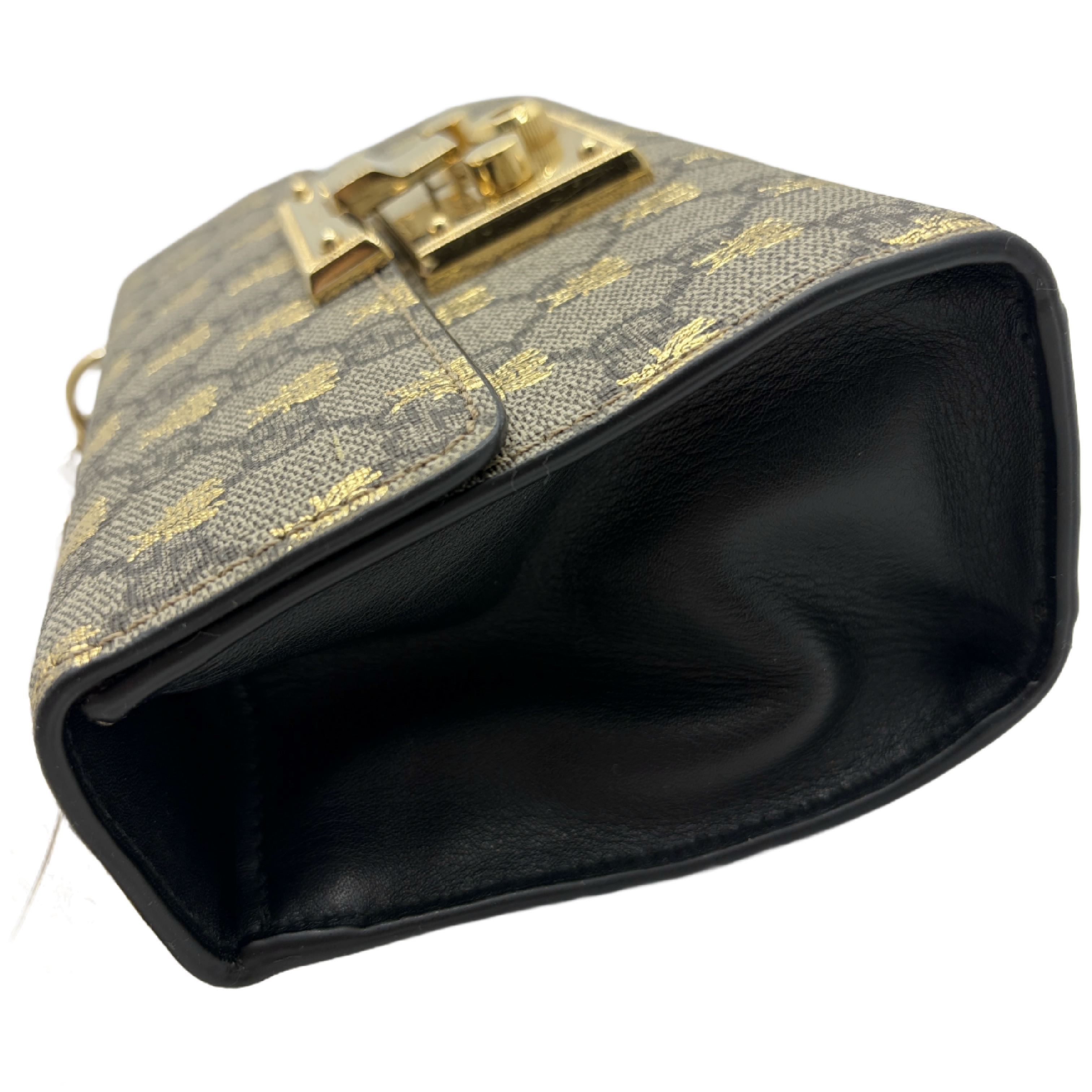 Padlock GG Supreme Bee Chain Shoulder Bag — view 3