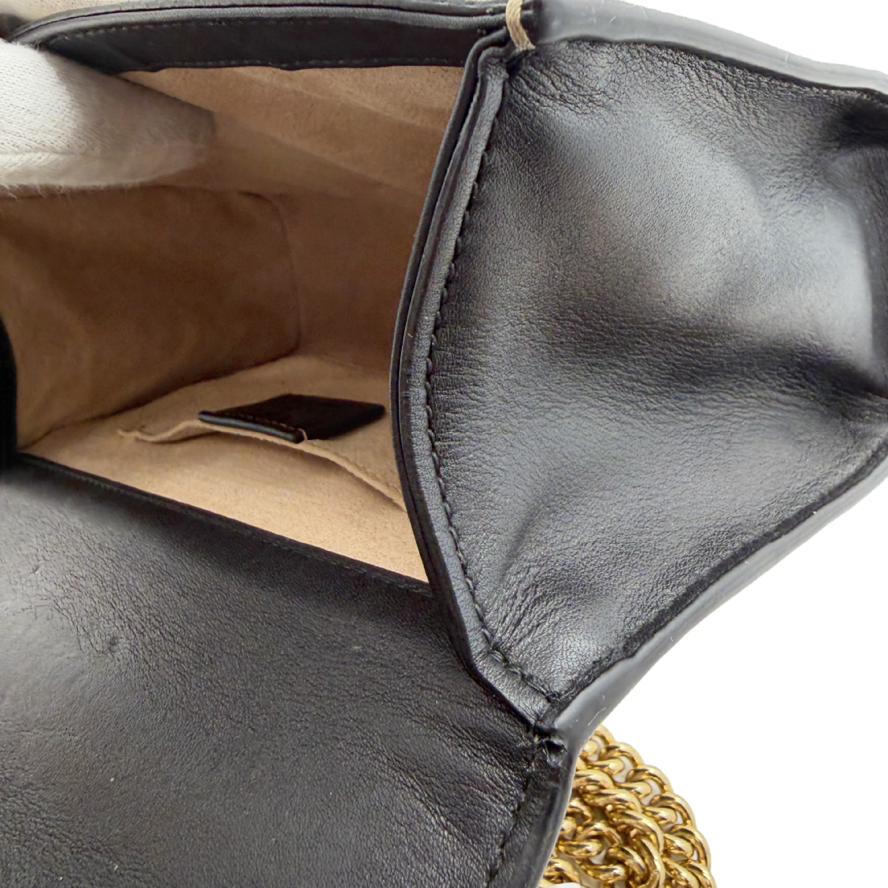 Padlock GG Supreme Bee Chain Shoulder Bag — view 9