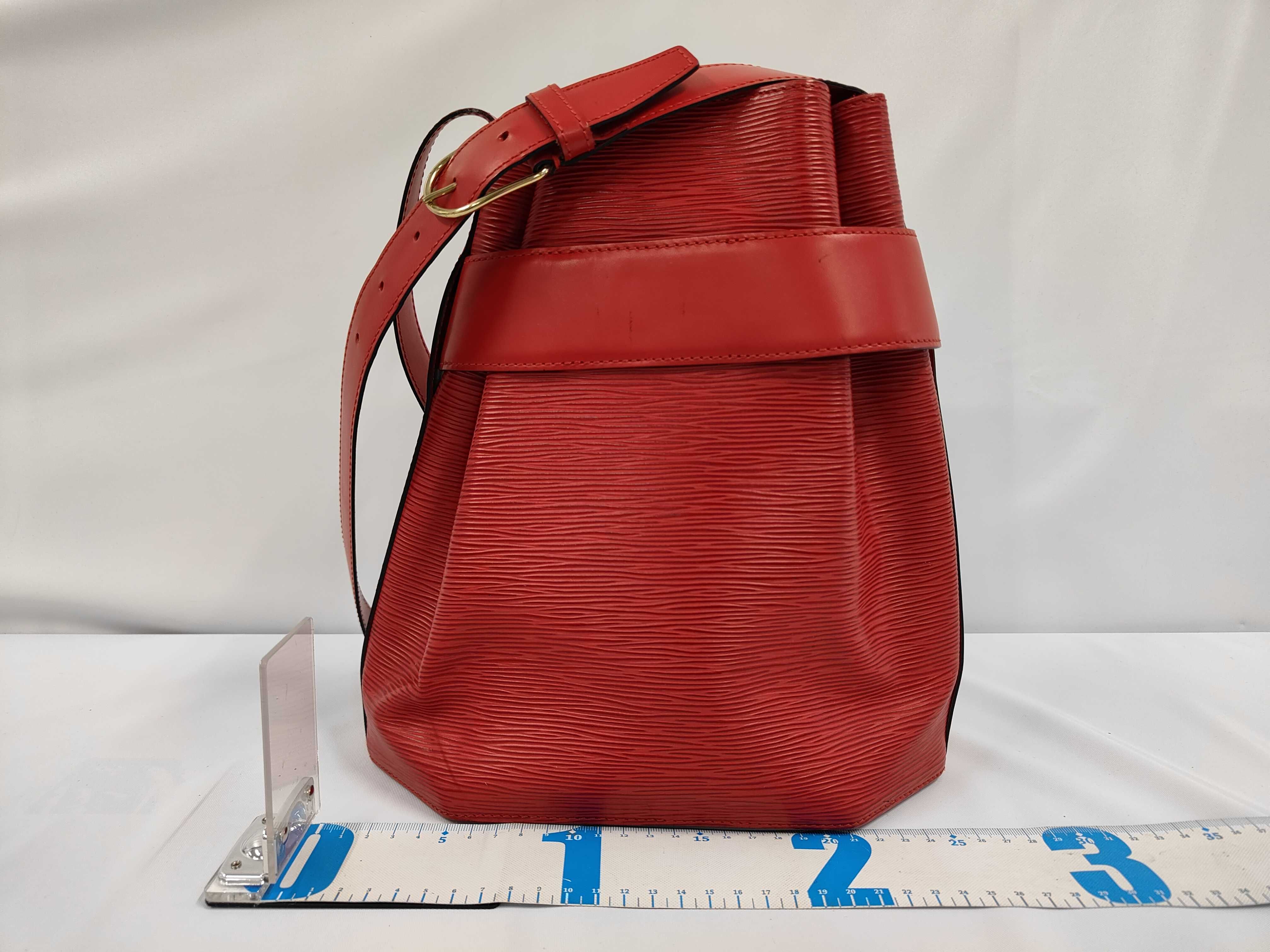 Epi Sac Depaule PM Shoulder Bag, Red — view 2