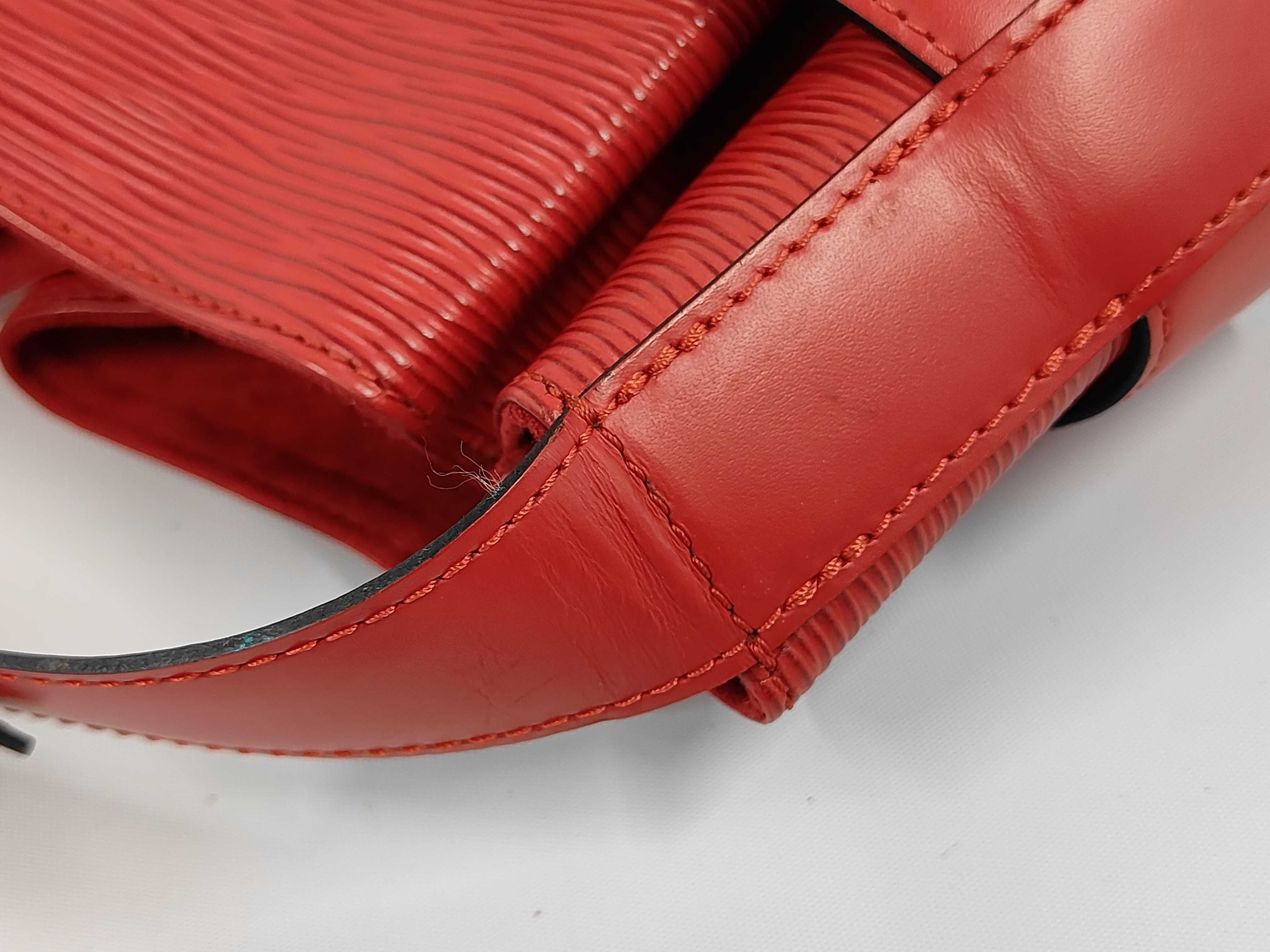 Epi Sac Depaule PM Shoulder Bag, Red — view 6