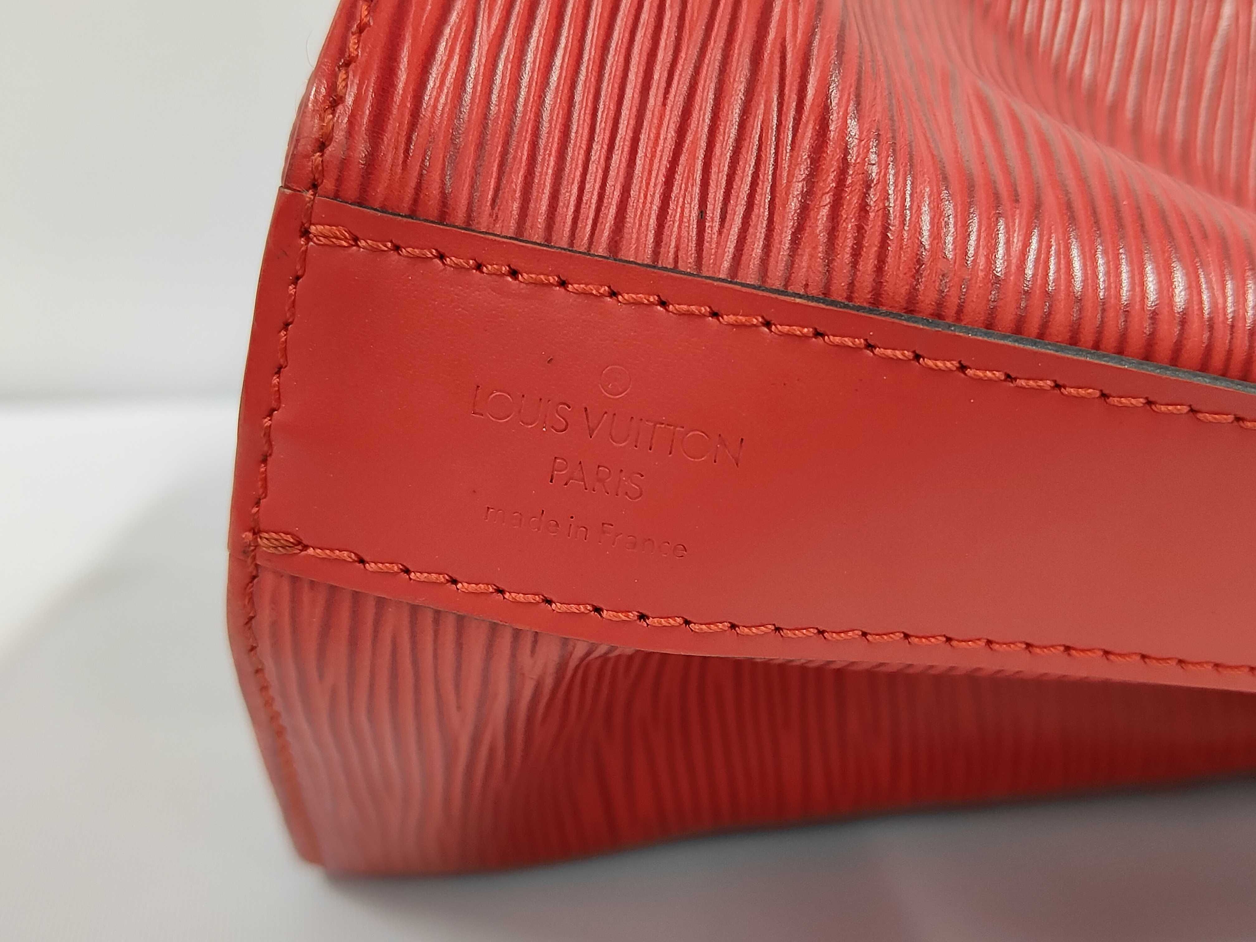 Epi Sac Depaule PM Shoulder Bag, Red — view 7
