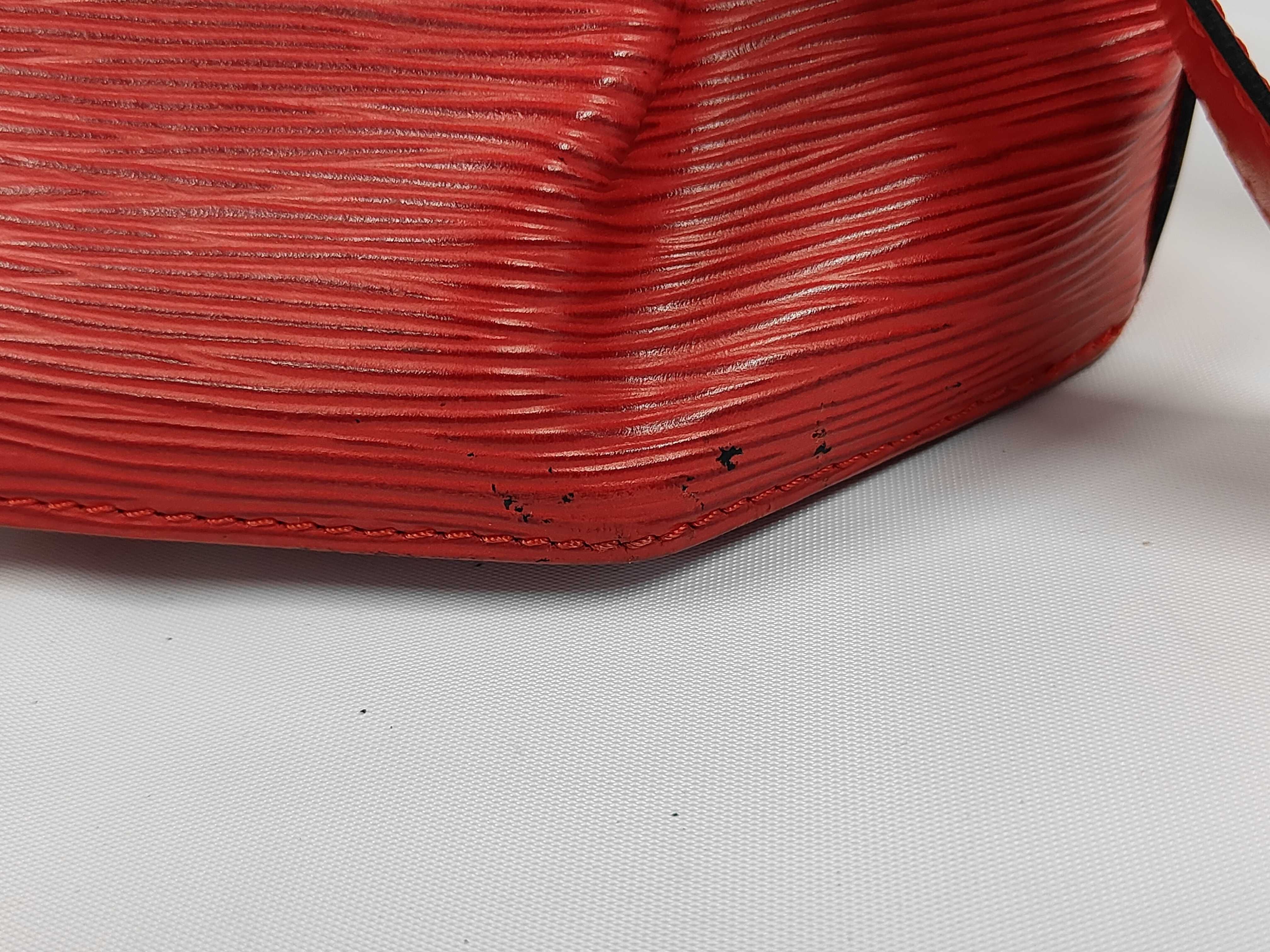 Epi Sac Depaule PM Shoulder Bag, Red — view 9