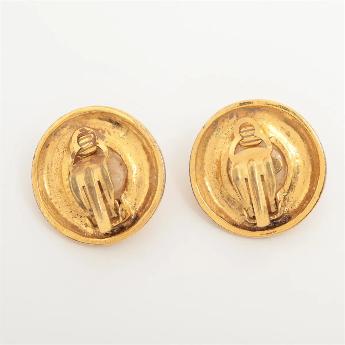 Coco Mark 94P Earrings (for both ears) GP x Fake Pearl Gold — view 2