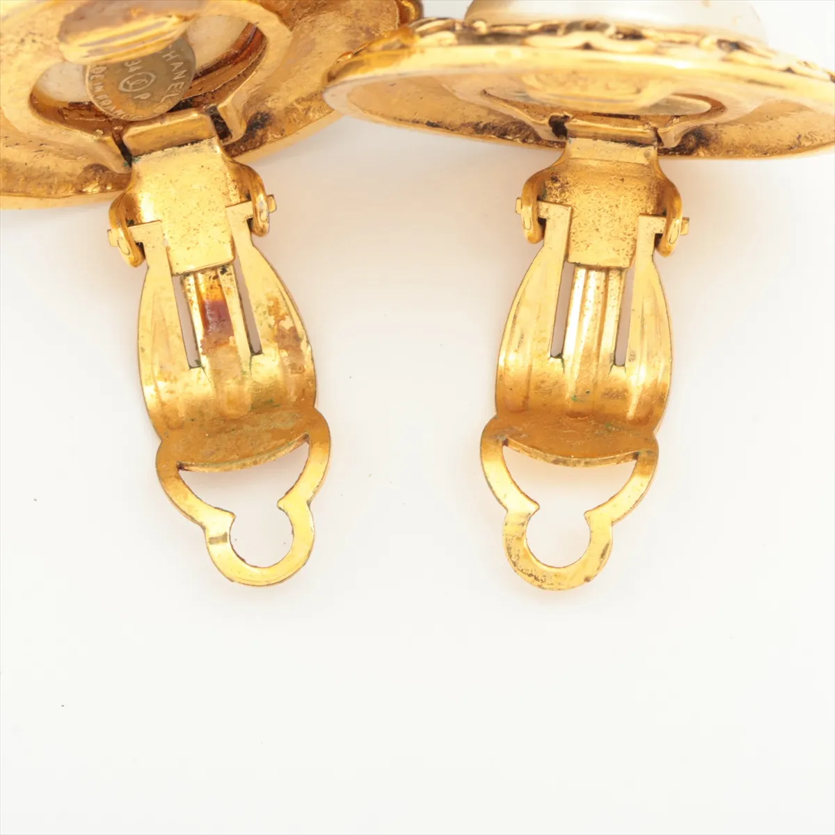 Coco Mark 94P Earrings (for both ears) GP x Fake Pearl Gold — view 4