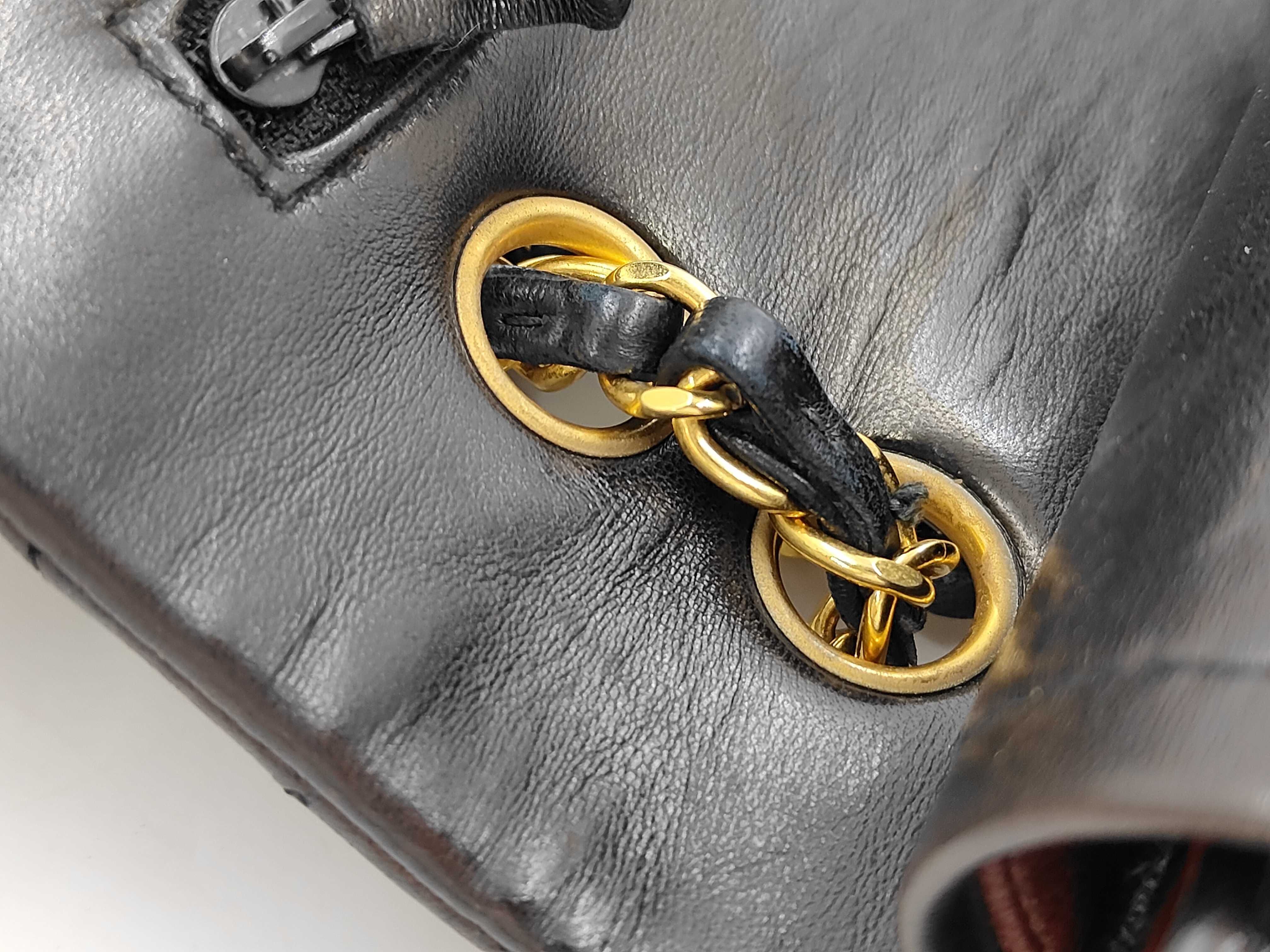 Matelassé 25 Double Flap Double Chain Lambskin Shoulder Bag — view 8
