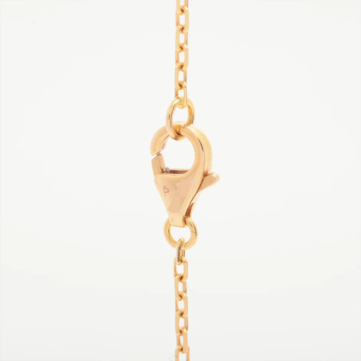 C Heart 1P Diamond Necklace 750 (Yellow Gold) 4.0g P07065 (Exposed Crab Clasp) — view 3