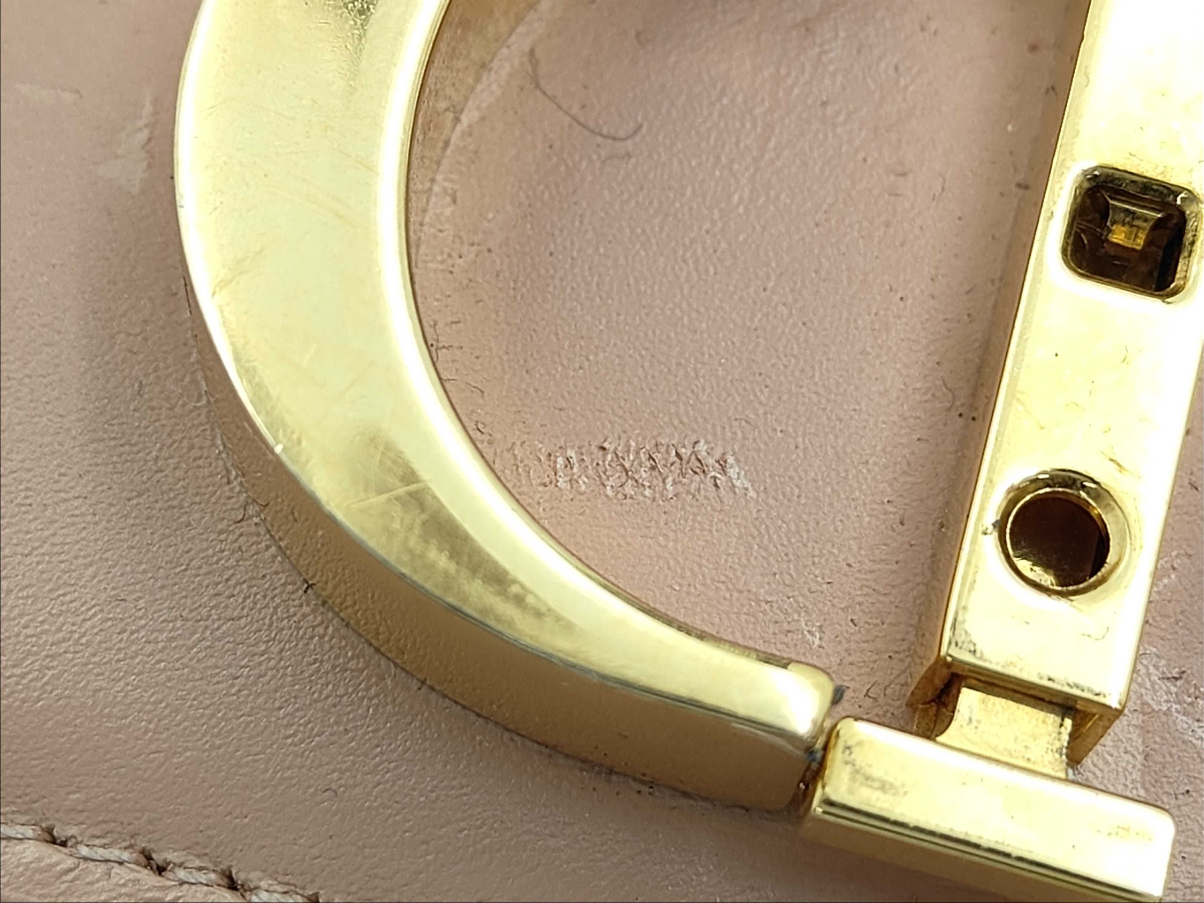 Leather CD Logo Montaigne Shoulder Bag Pink Shoulder Bag — view 13