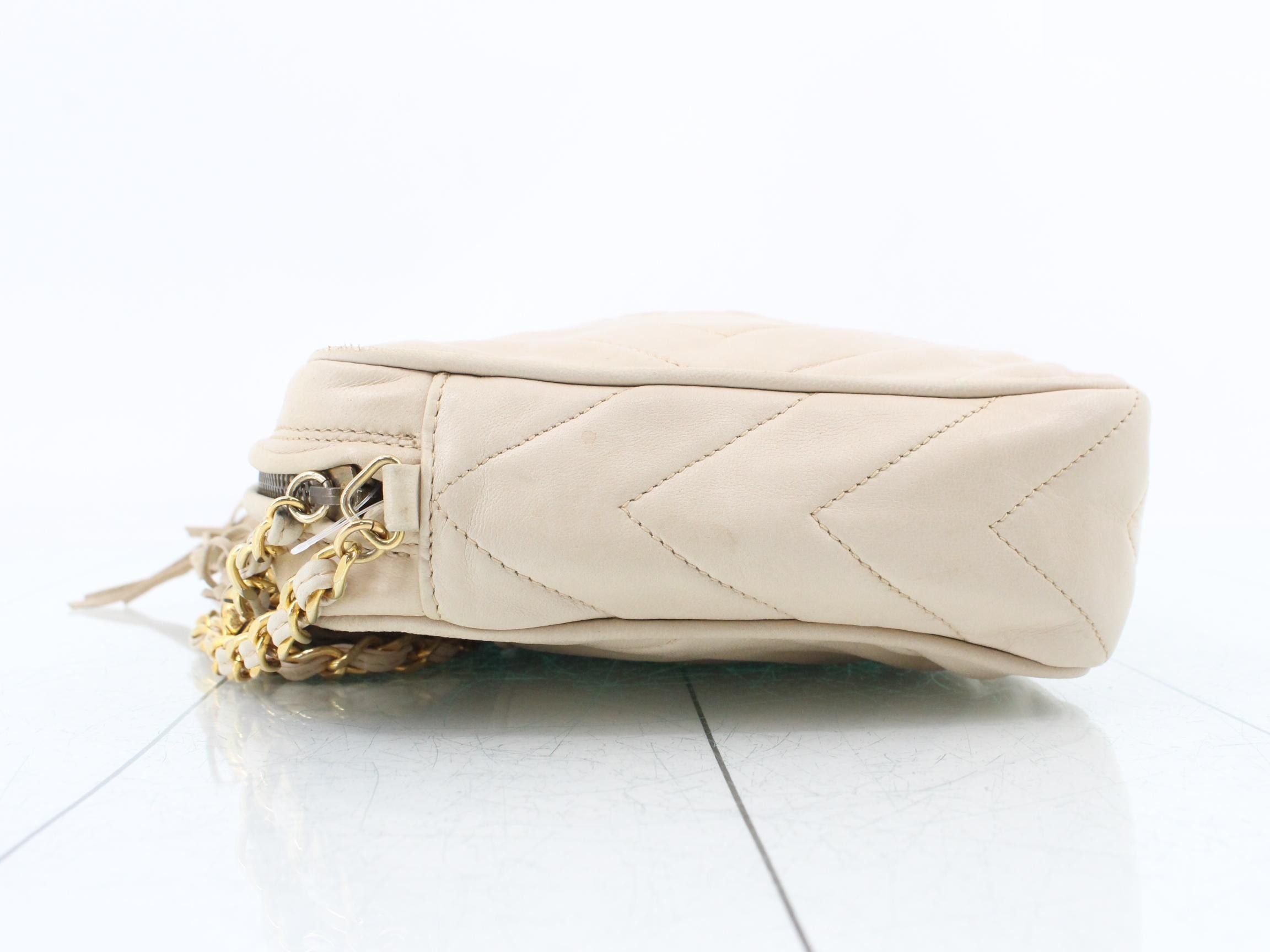 Matelassé Lambskin Fringe Chain Shoulder Bag — view 4