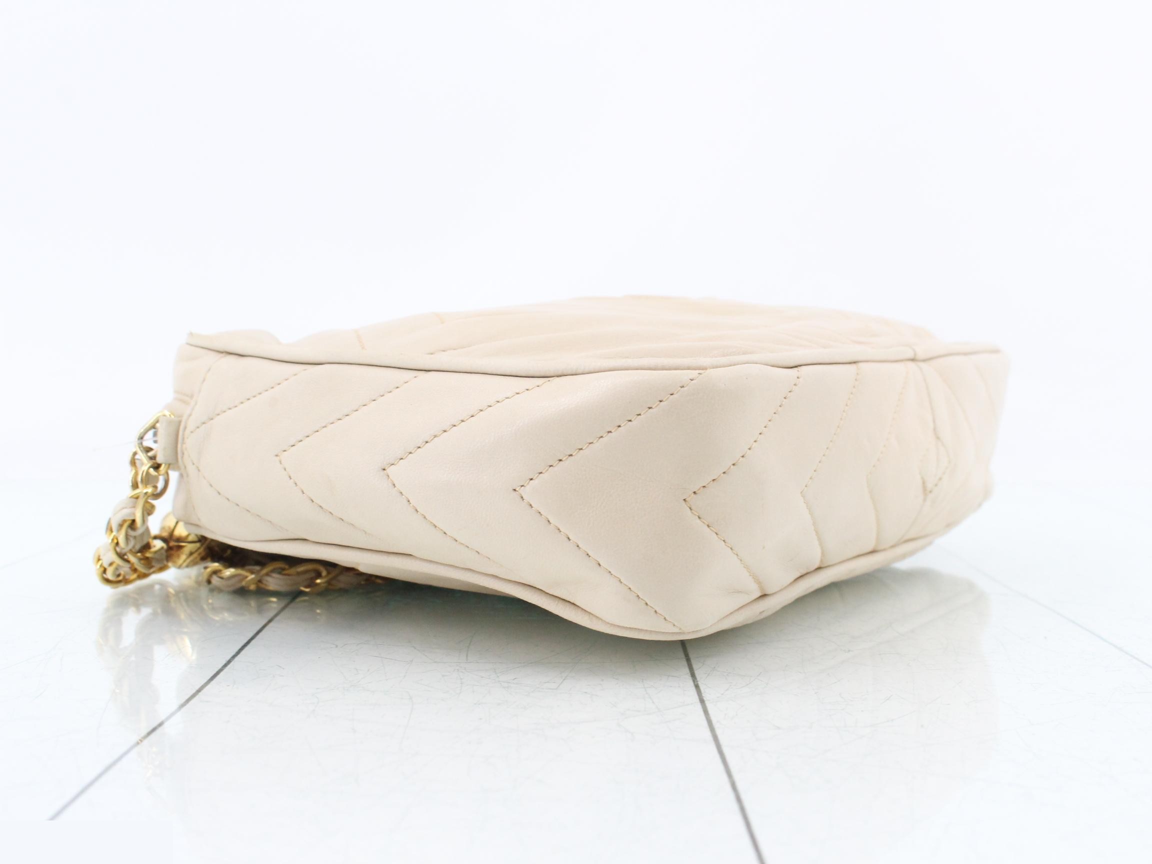 Matelassé Lambskin Fringe Chain Shoulder Bag — view 5