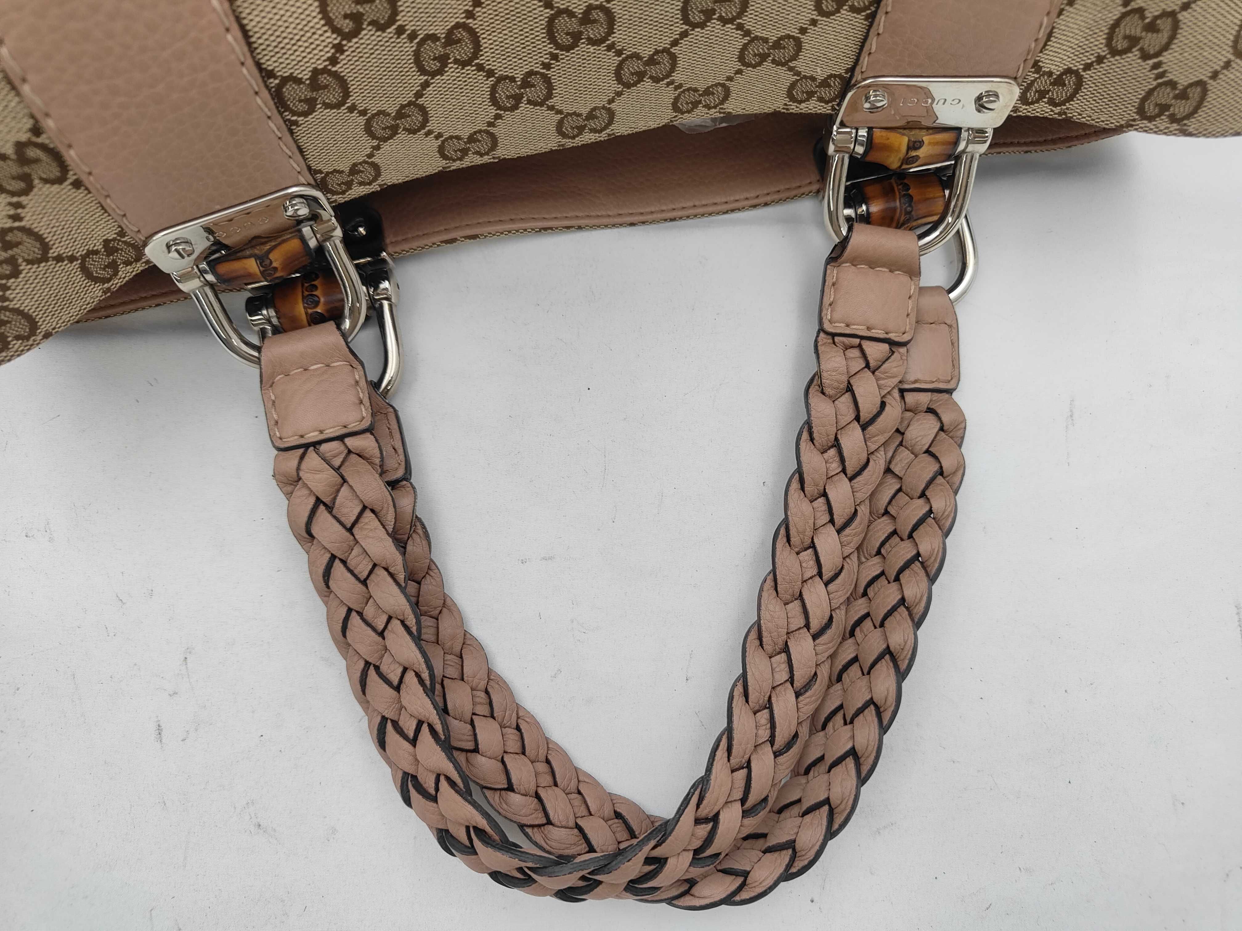 GG Canvas Bamboo Rivet Tote Bag (Handbag) — view 3