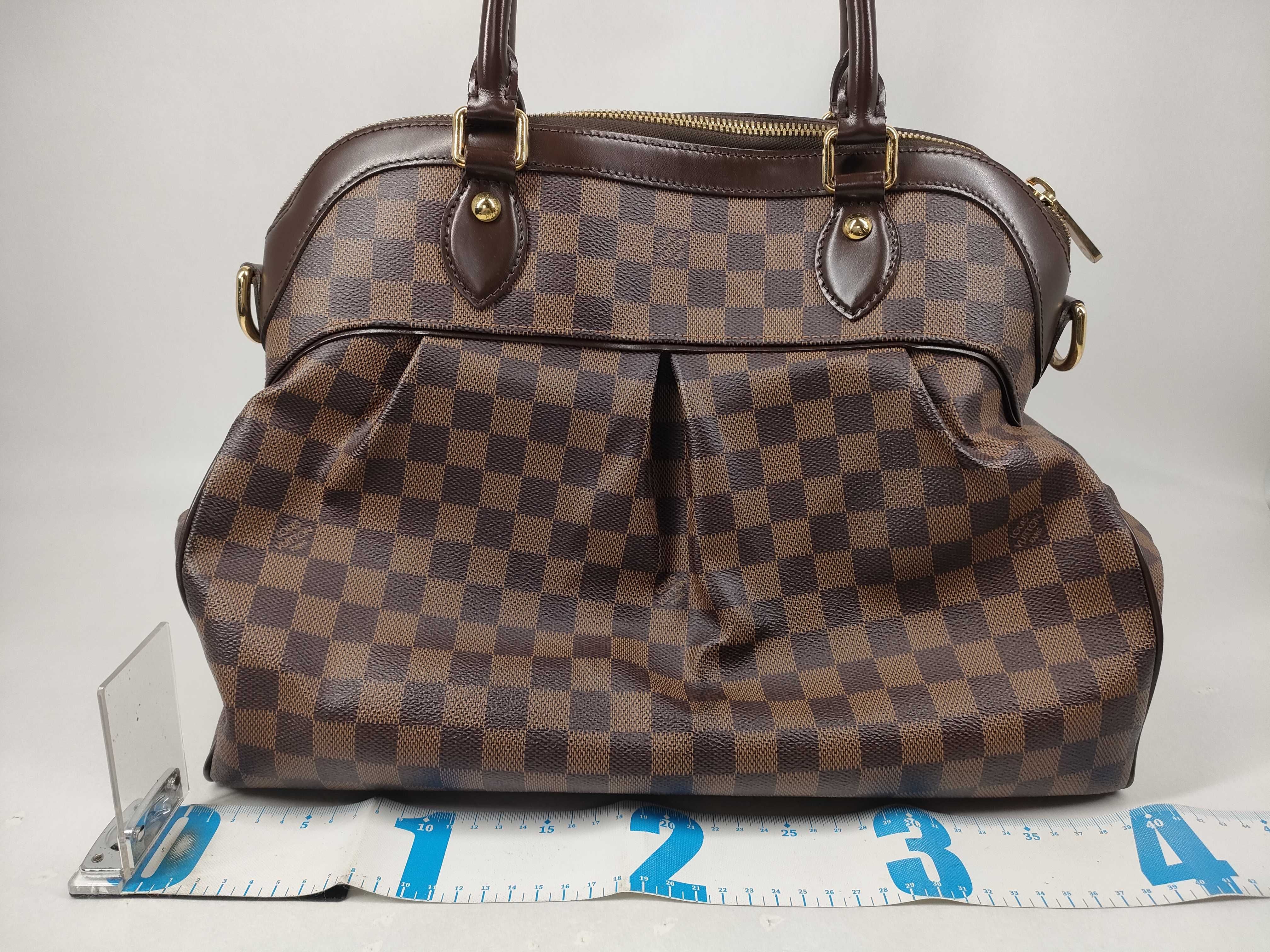 Damier Trevi PM Ebene 2-Way Handbag Brown Gold Handbag — view 2