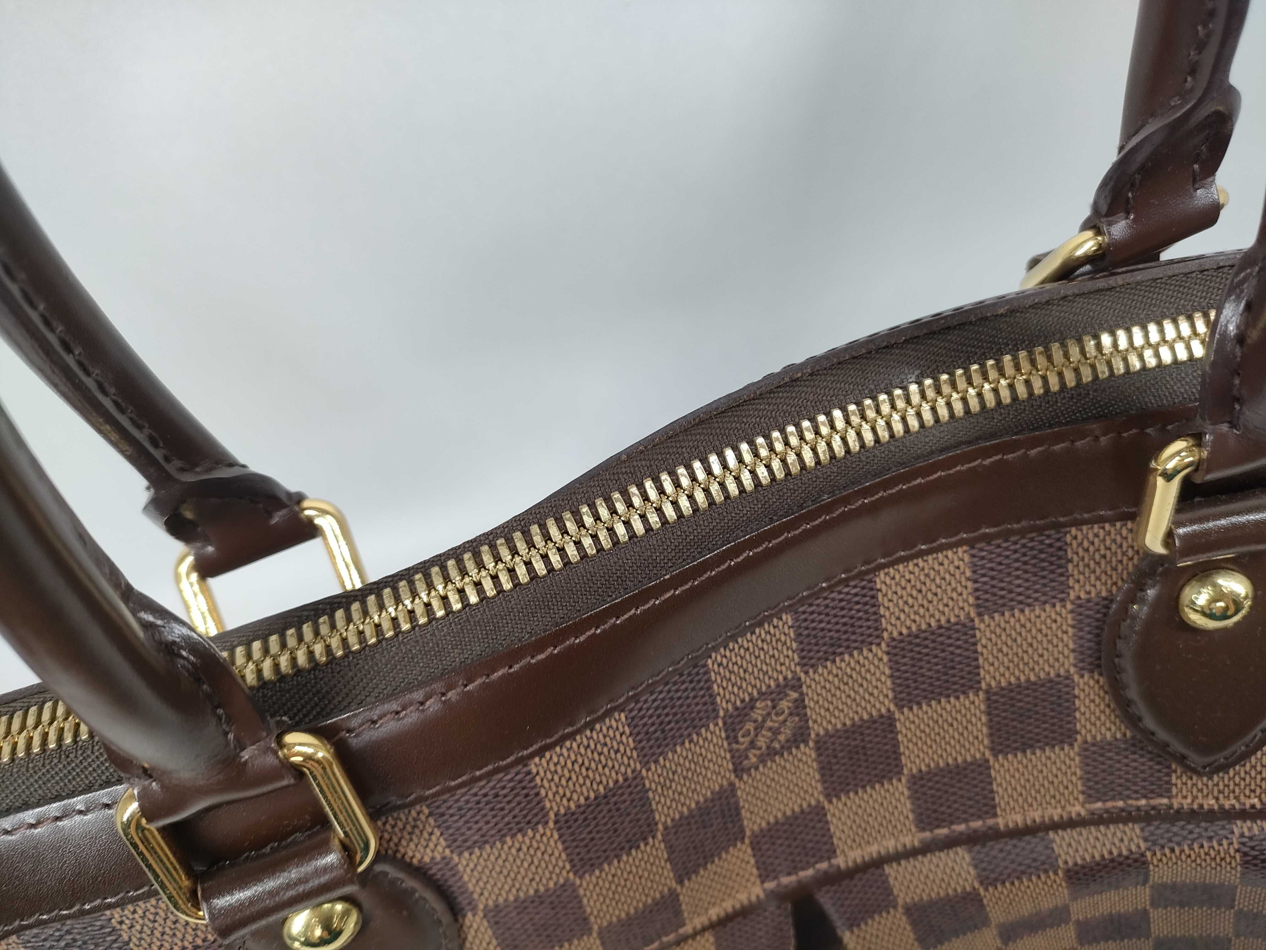 Damier Trevi PM Ebene 2-Way Handbag Brown Gold Handbag — view 5