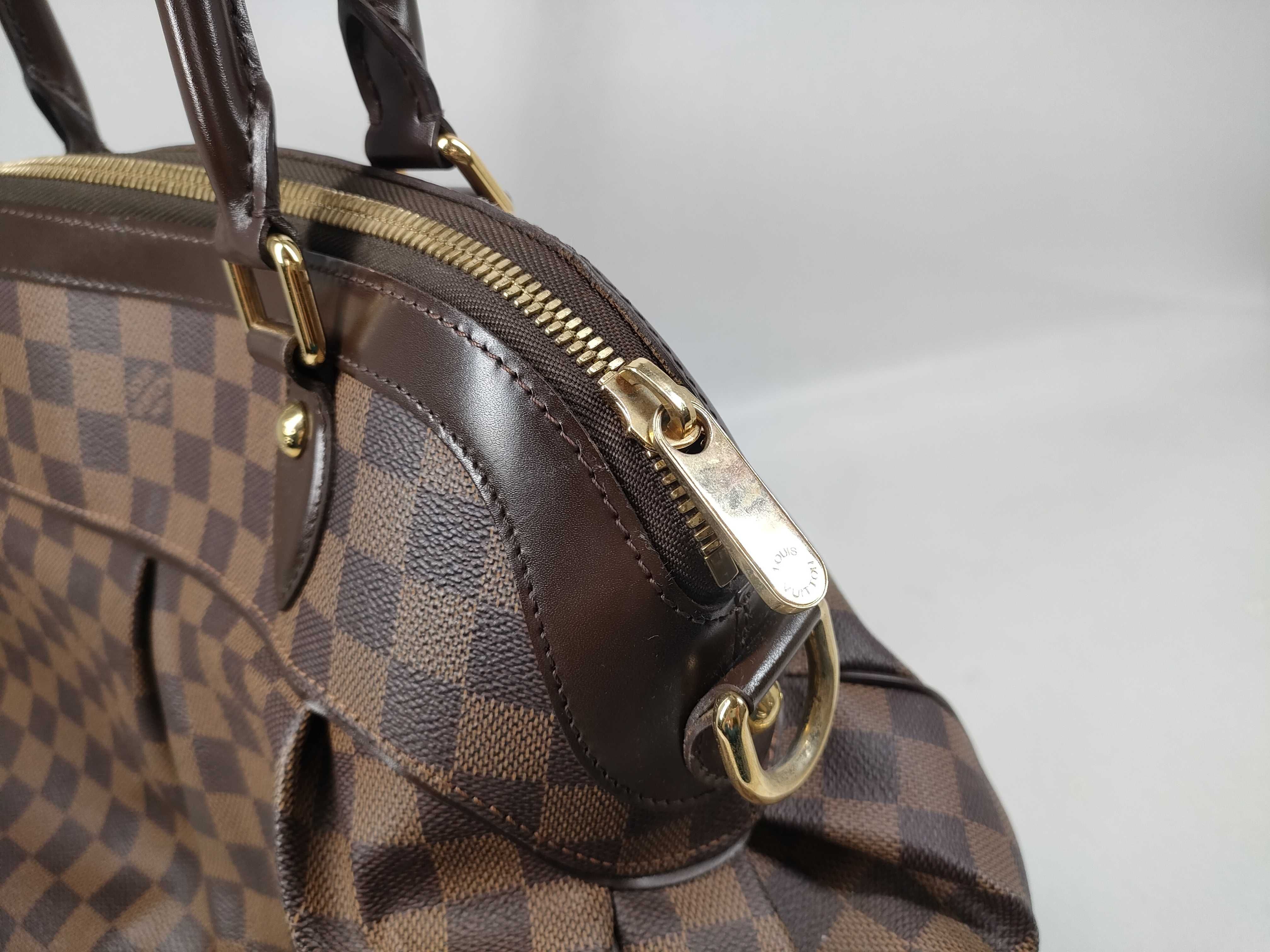 Damier Trevi PM Ebene 2-Way Handbag Brown Gold Handbag — view 6