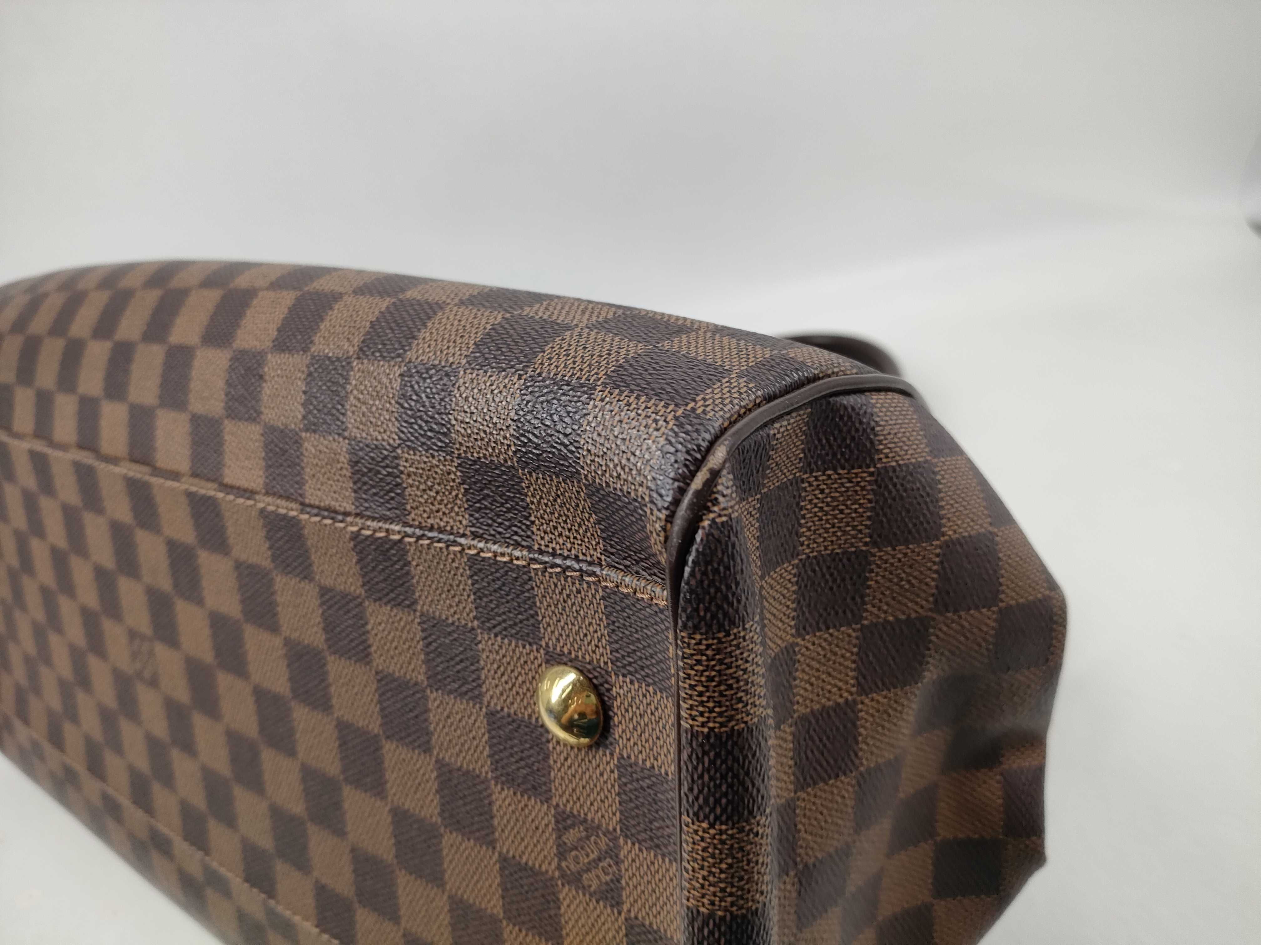 Damier Trevi PM Ebene 2-Way Handbag Brown Gold Handbag — view 8