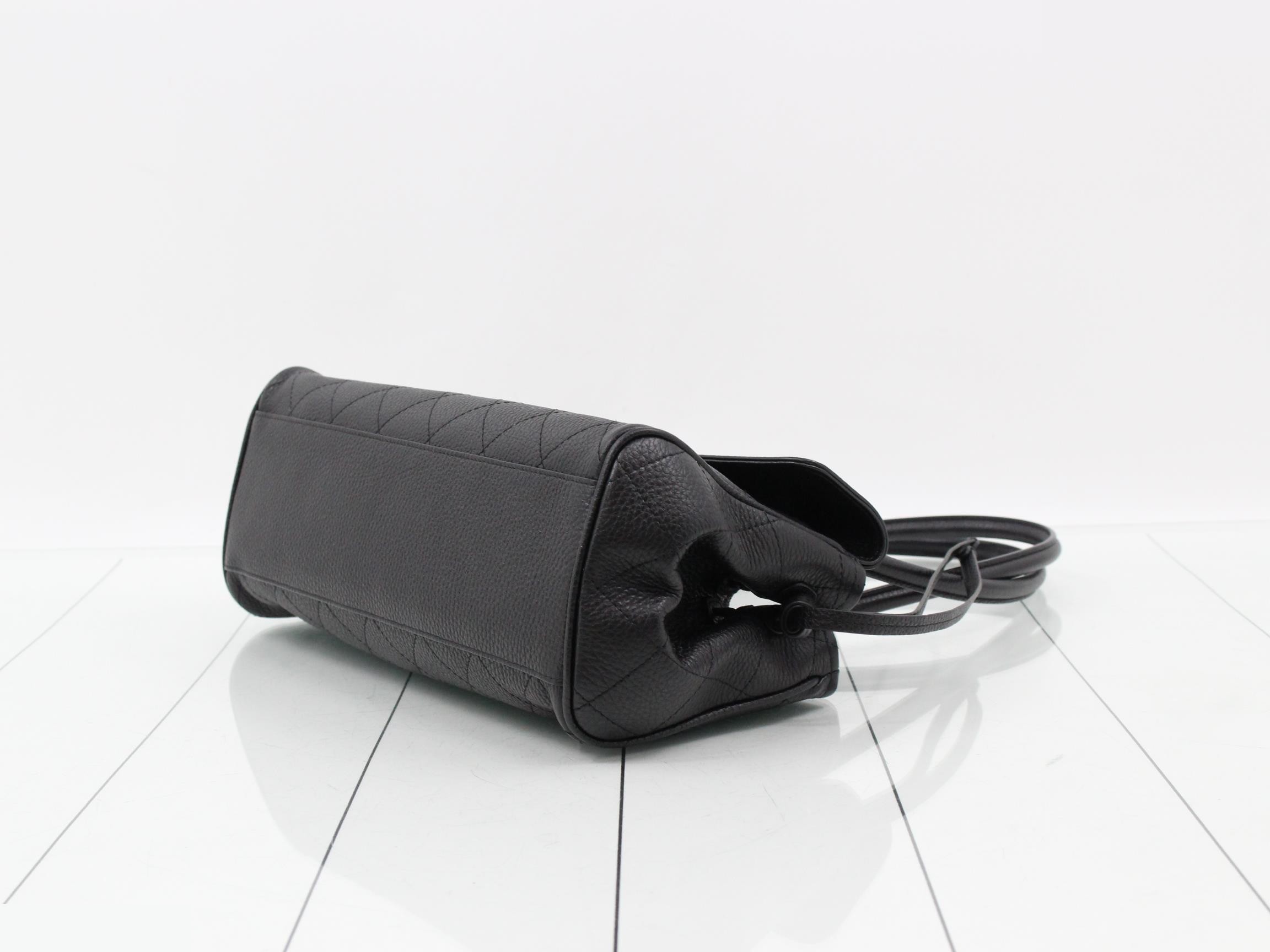 Shopping bag, small, calfskin, black — view 6