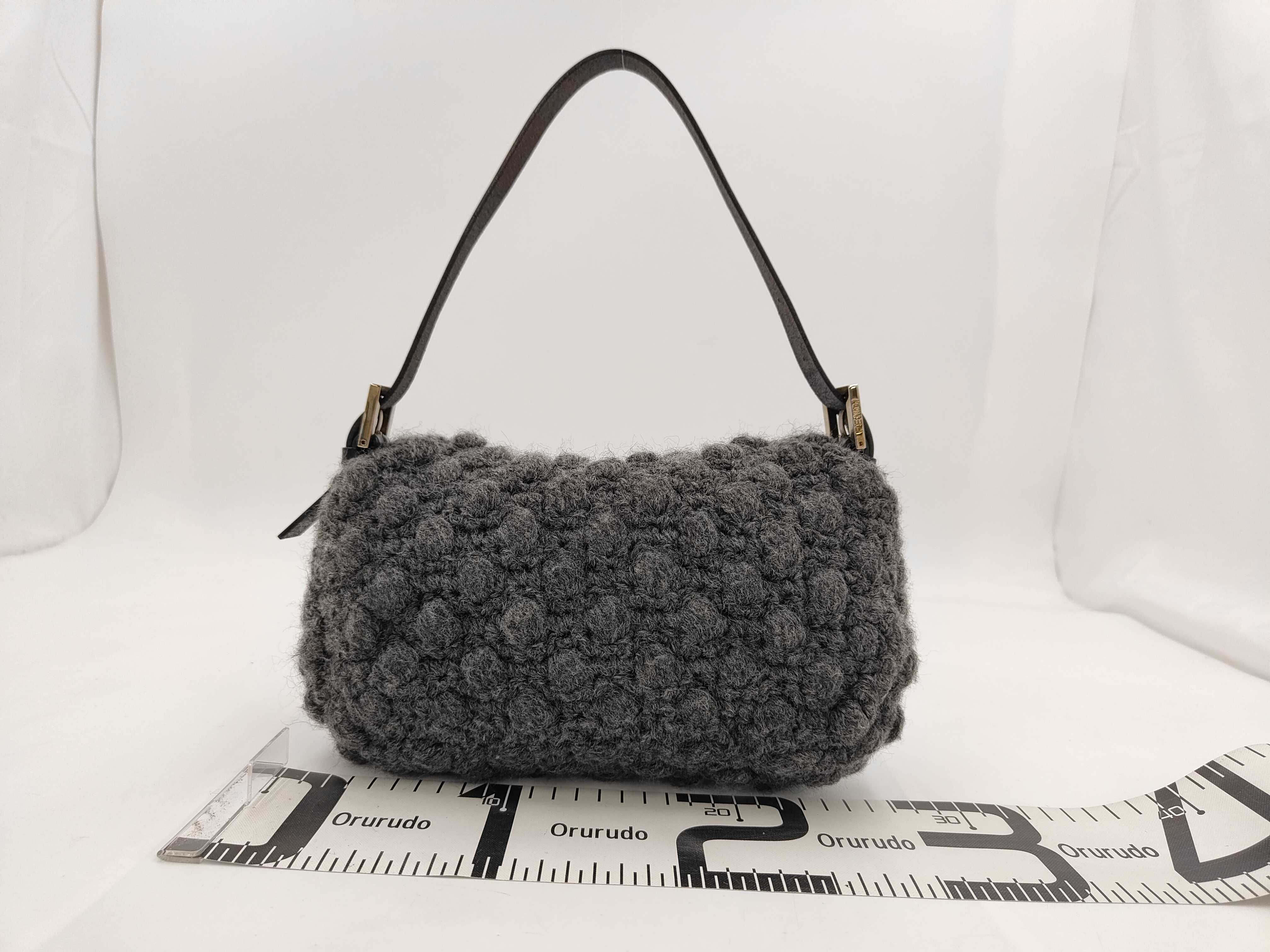 Mamma Bucket Wool One-Shoulder Bag with Protective Seal — view 2